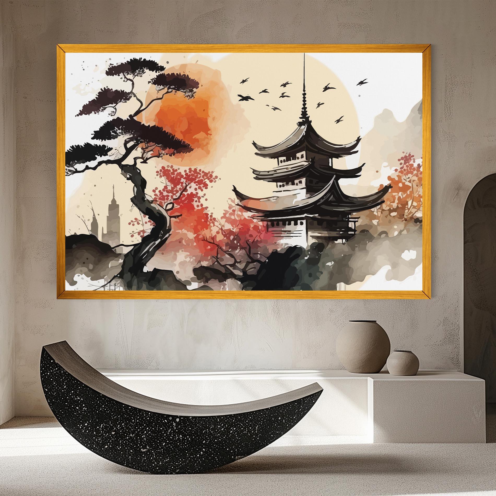 Leinwandbild Asiatic Beautiful View mockup 8