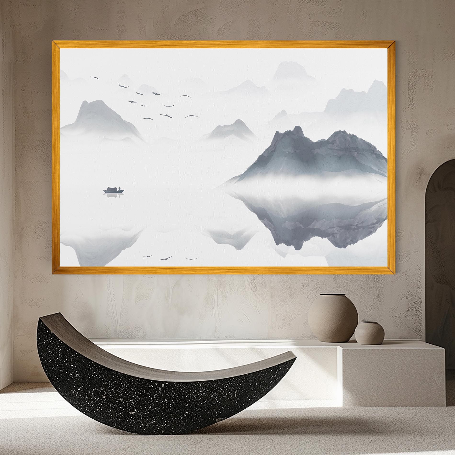 Chinese Style Mountains mockup 8