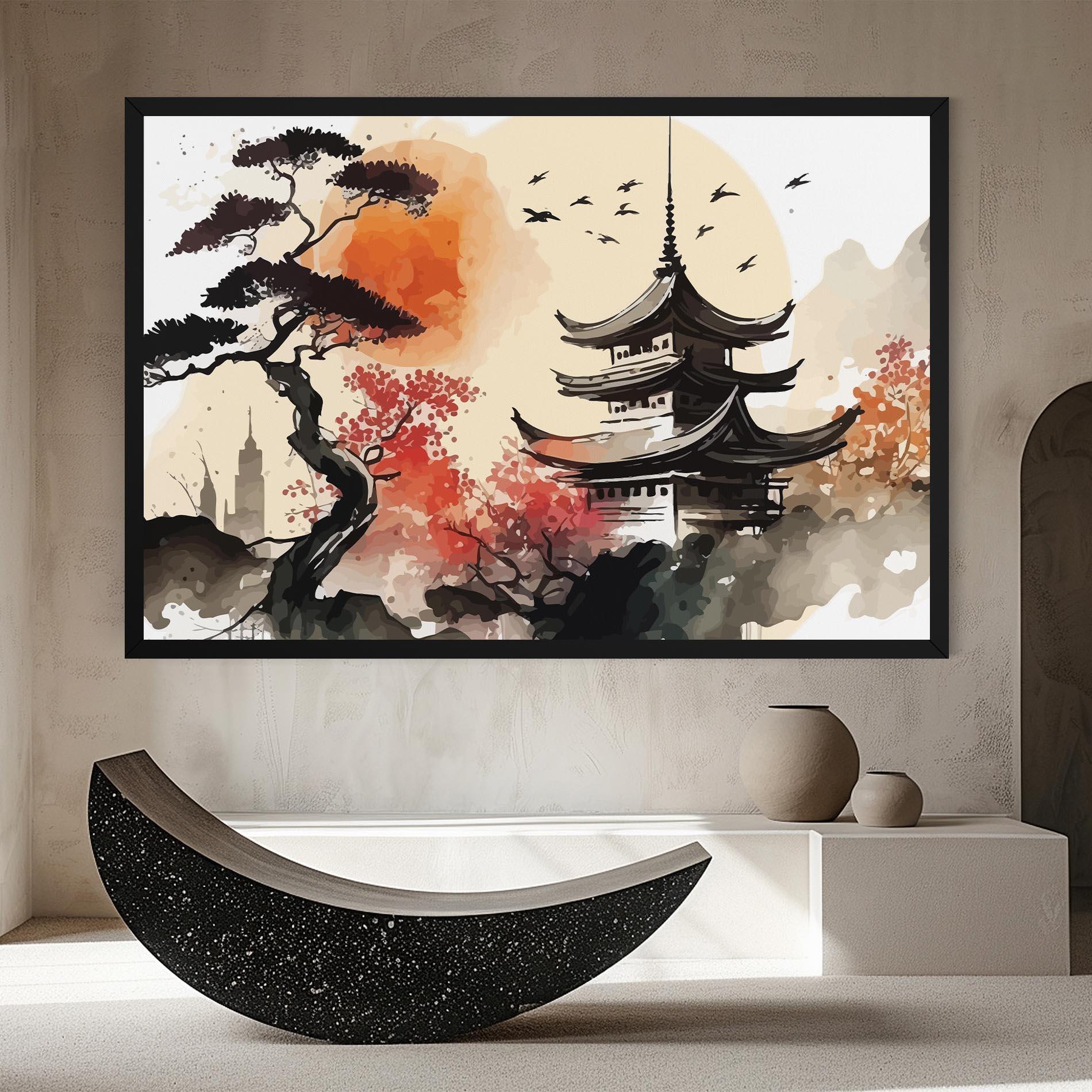 Leinwandbild Asiatic Beautiful View mockup 8