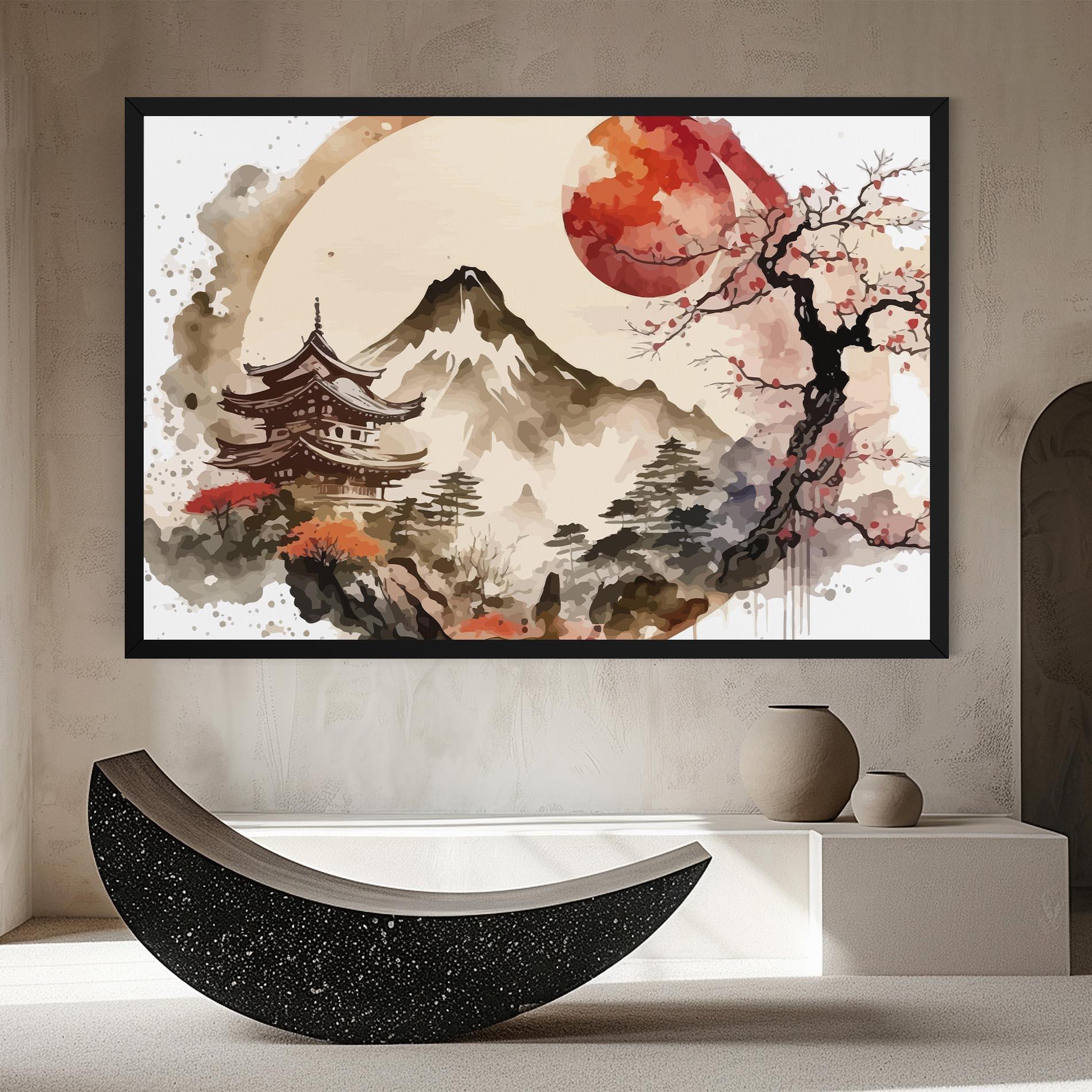 Leinwandbild Asiatic Blossom View mockup 8