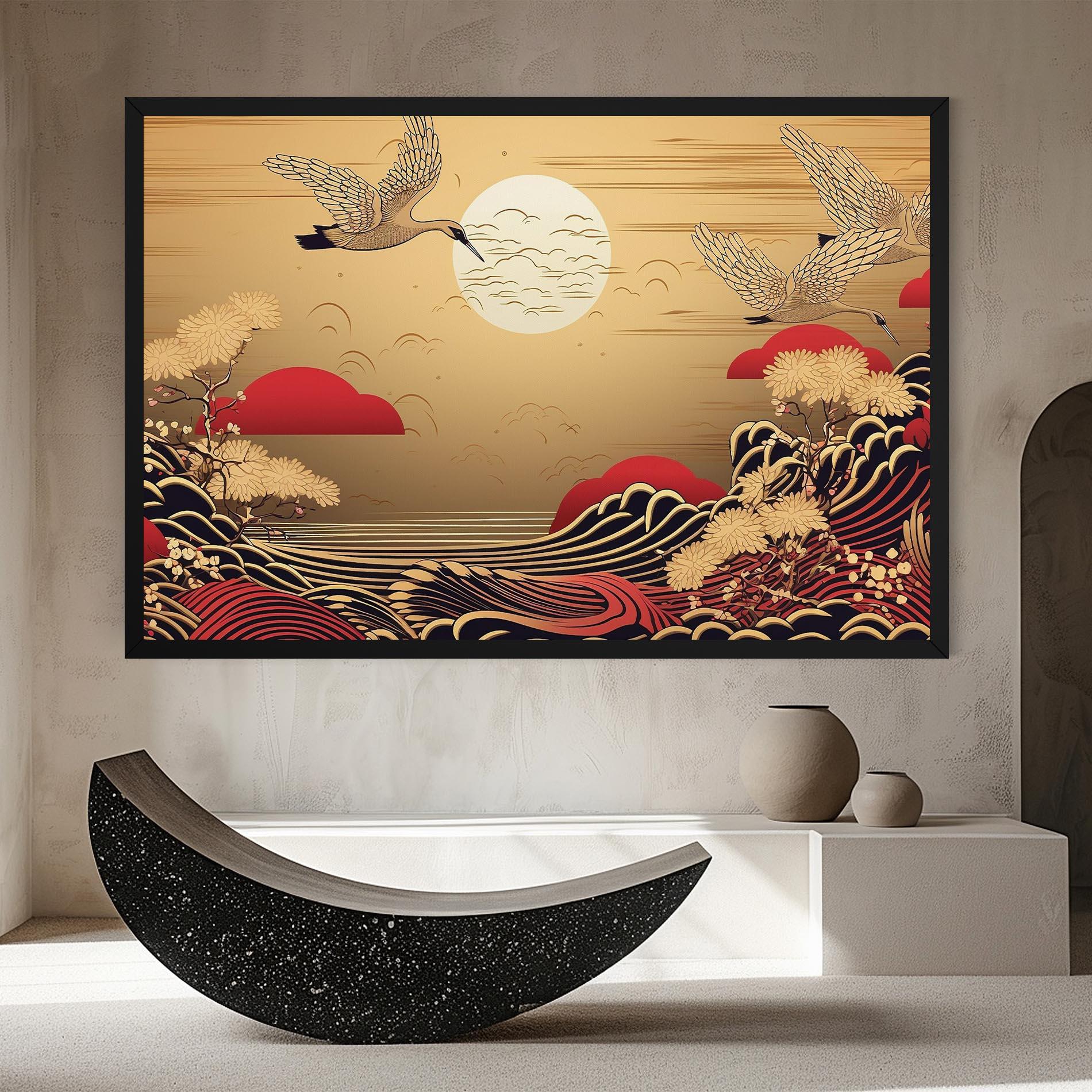 Leinwandbild Chinese Wind Art mockup 8