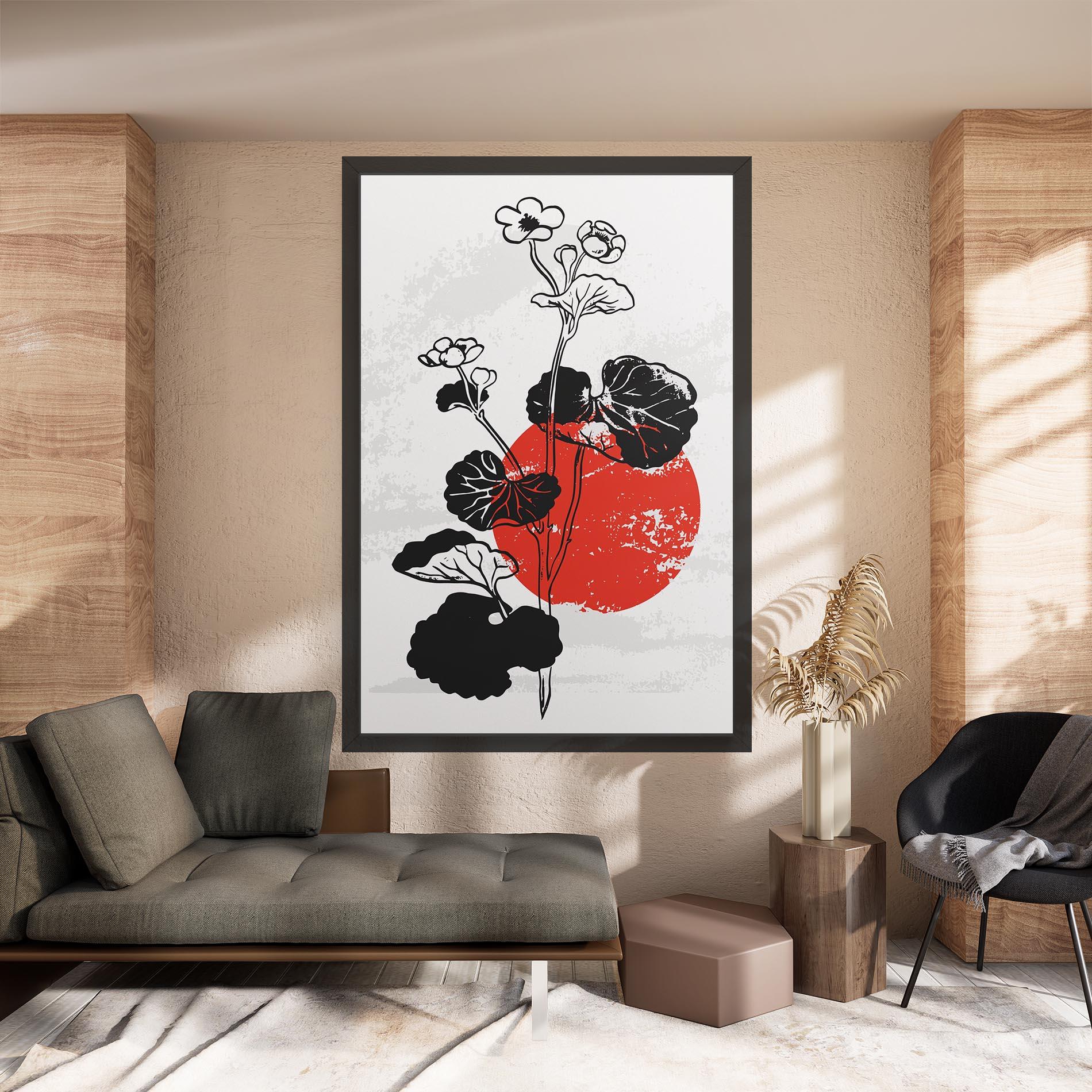 Leinwandbild Japan Plant Art mockup 8