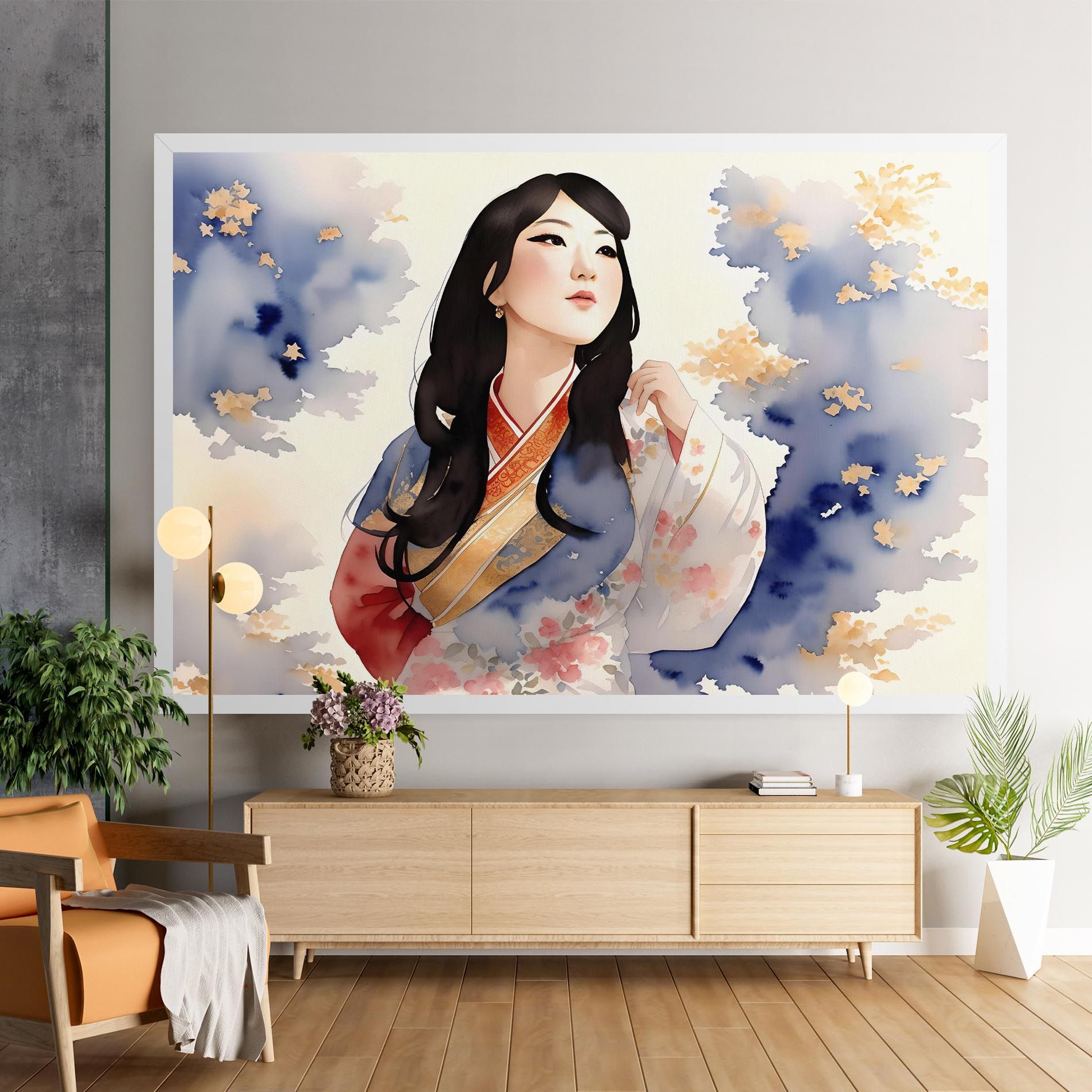 Asian Woman Dancing mockup 9