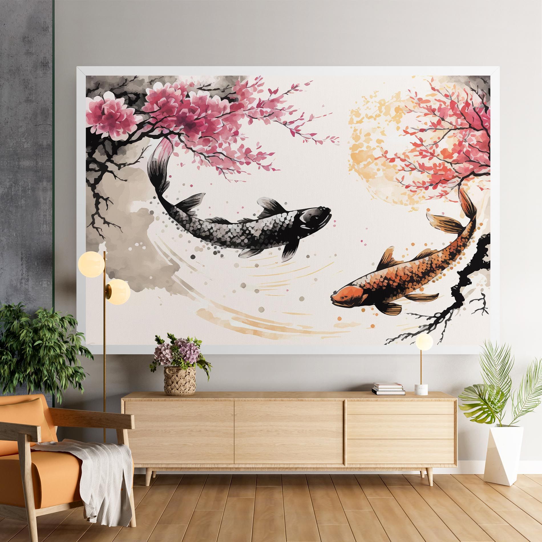 Asiatic Flower Fish mockup 9
