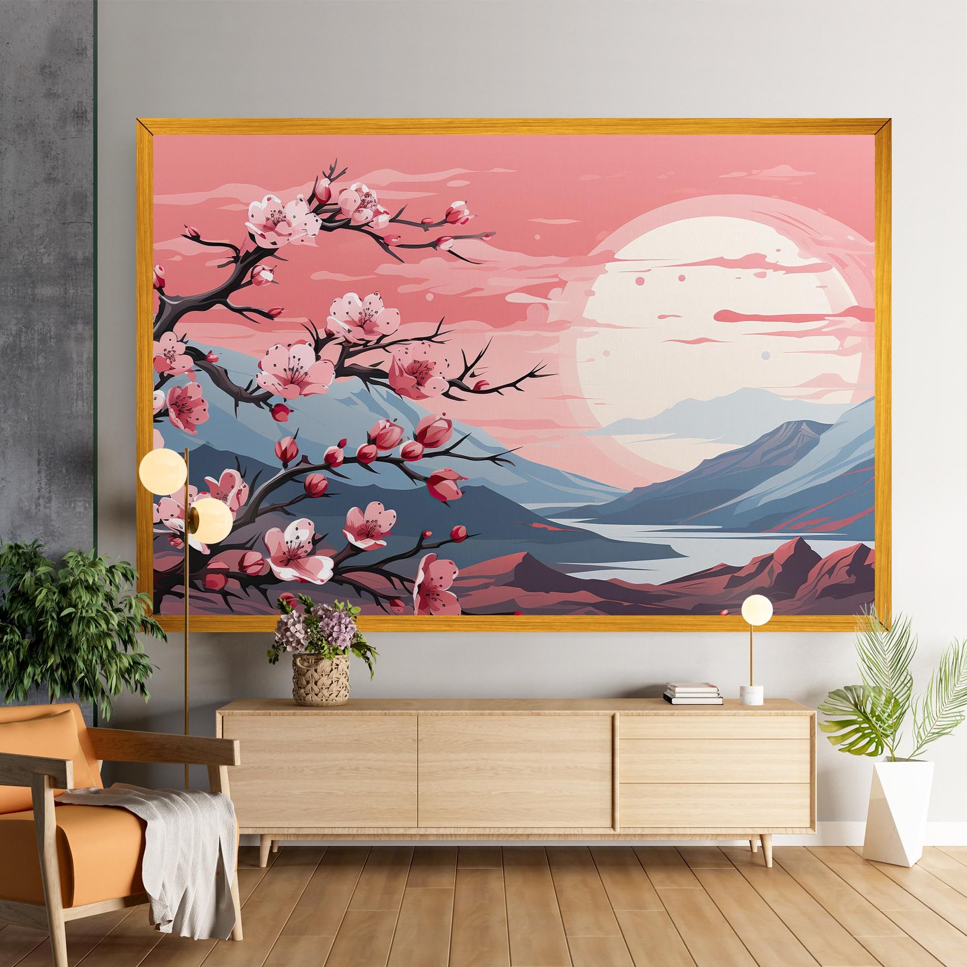 Chinese Cherry Blossoms mockup 9