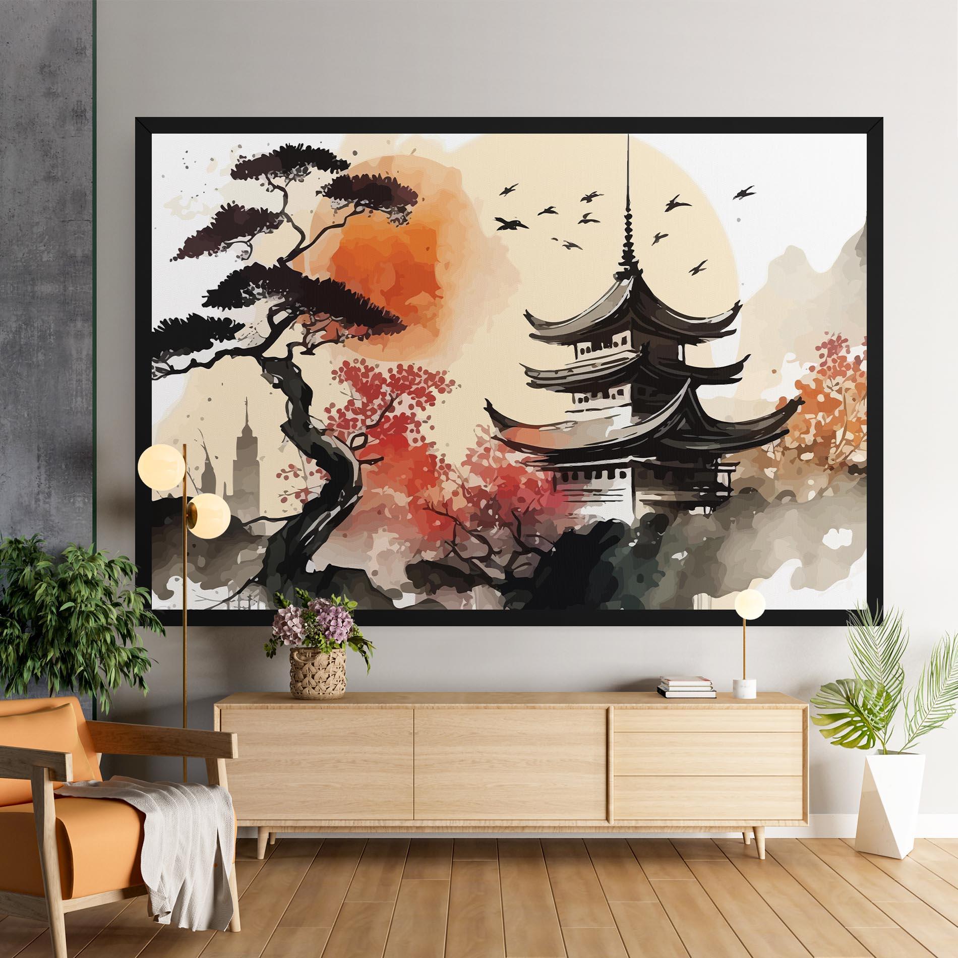 Leinwandbild Asiatic Beautiful View mockup 9