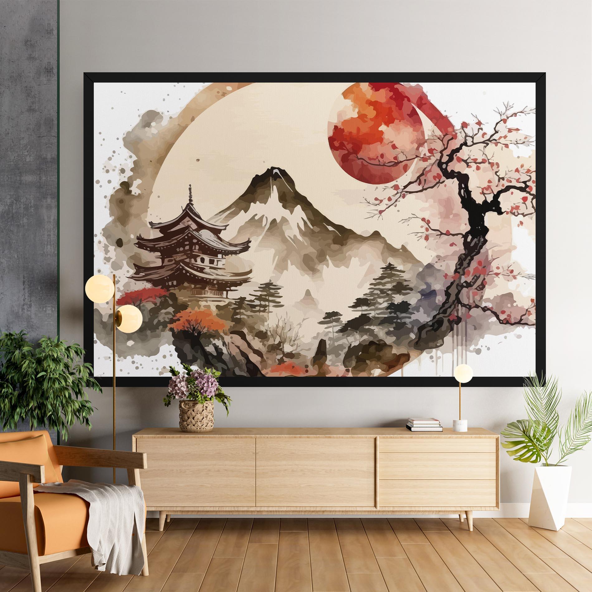 Leinwandbild Asiatic Blossom View mockup 9