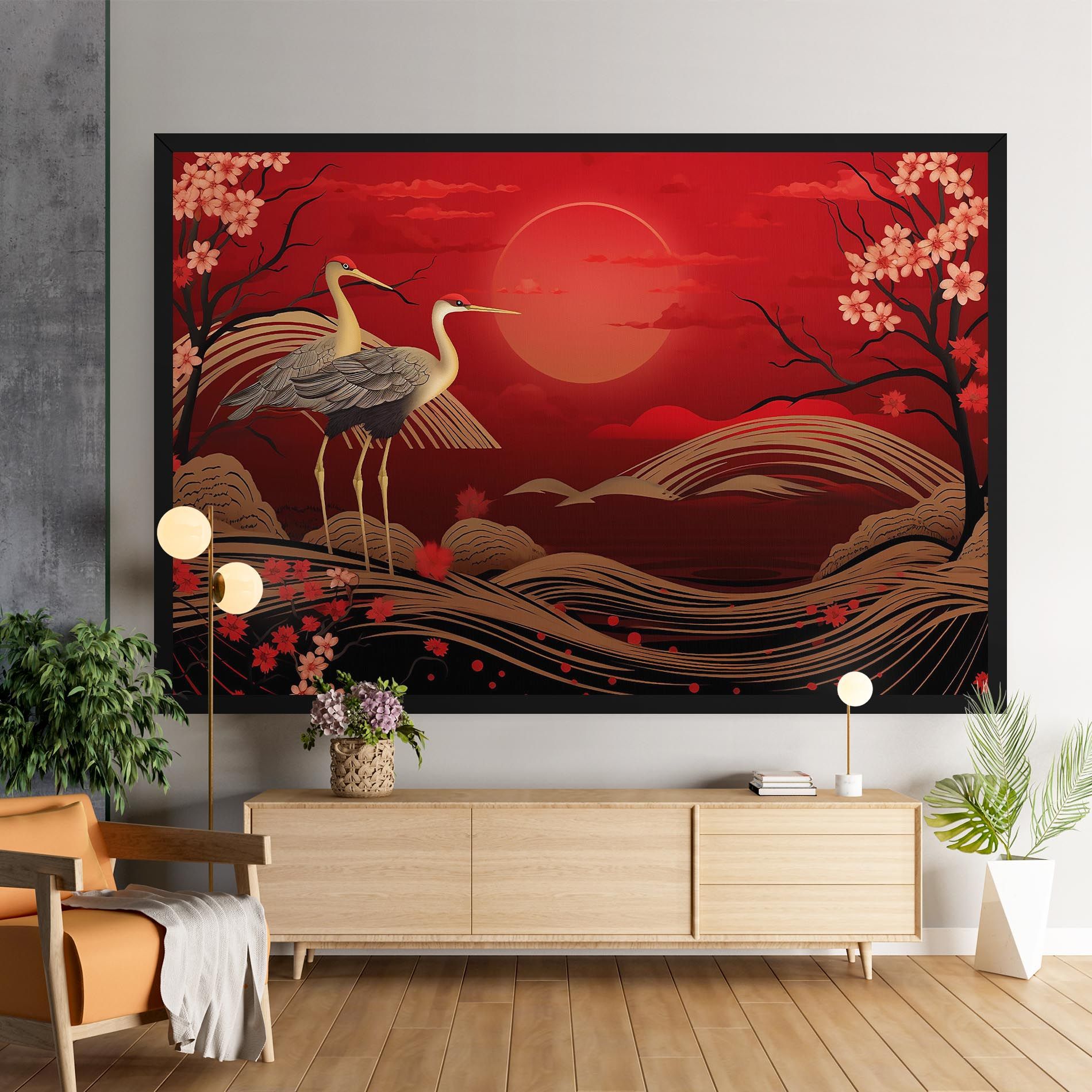 Gold Landscape Painting mockup 9