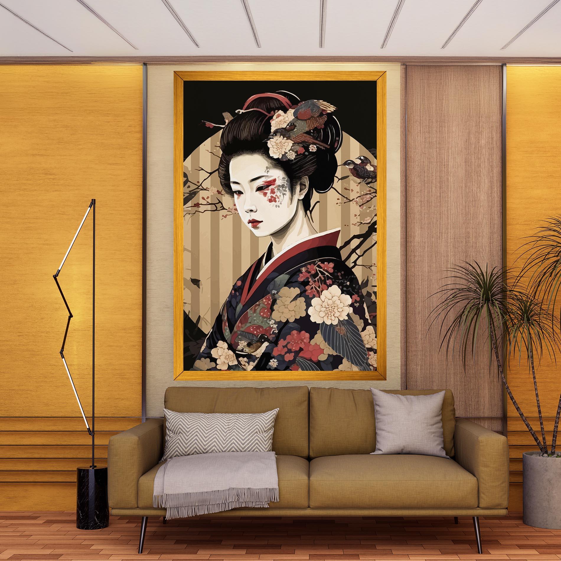 Leinwandbild Asiatic Lady mockup 9