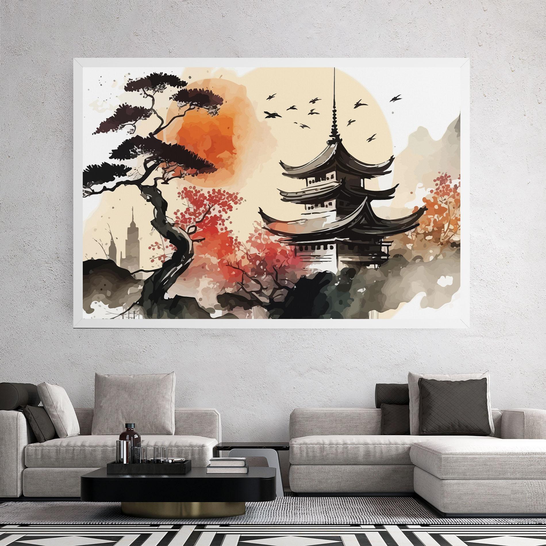 Leinwandbild Asiatic Beautiful View mockup 2