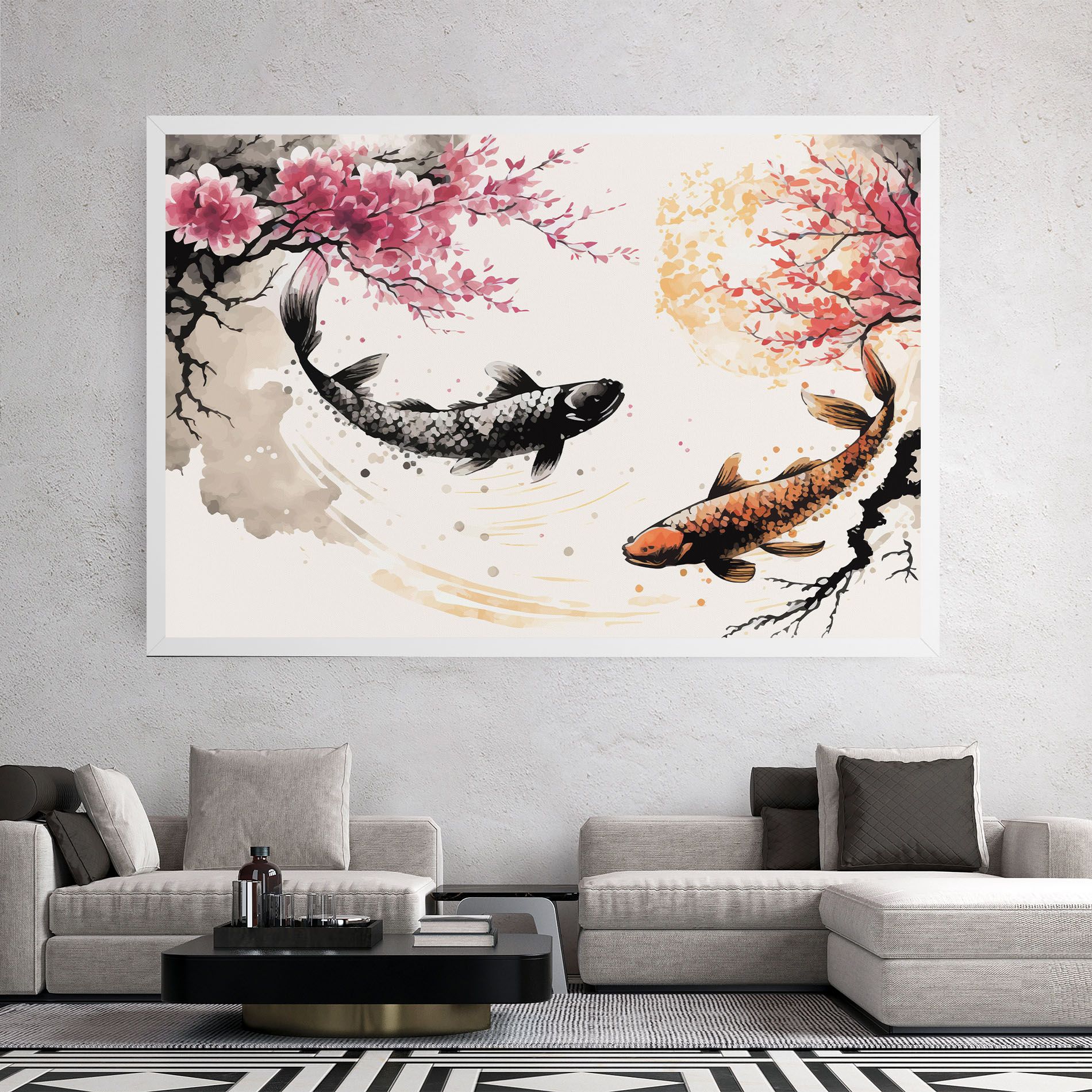 Asiatic Flower Fish mockup 2