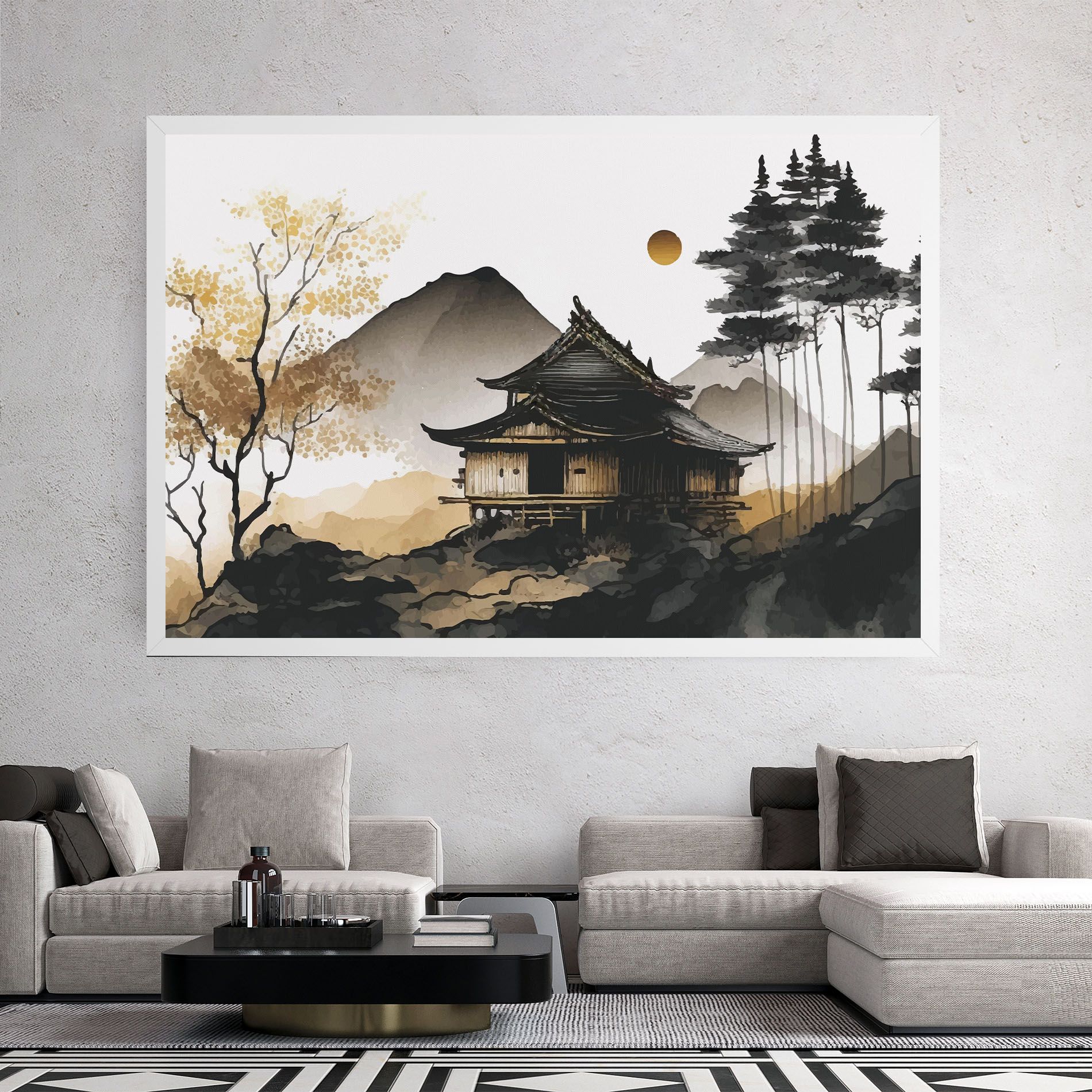 Gold Japanese Temple mockup 2