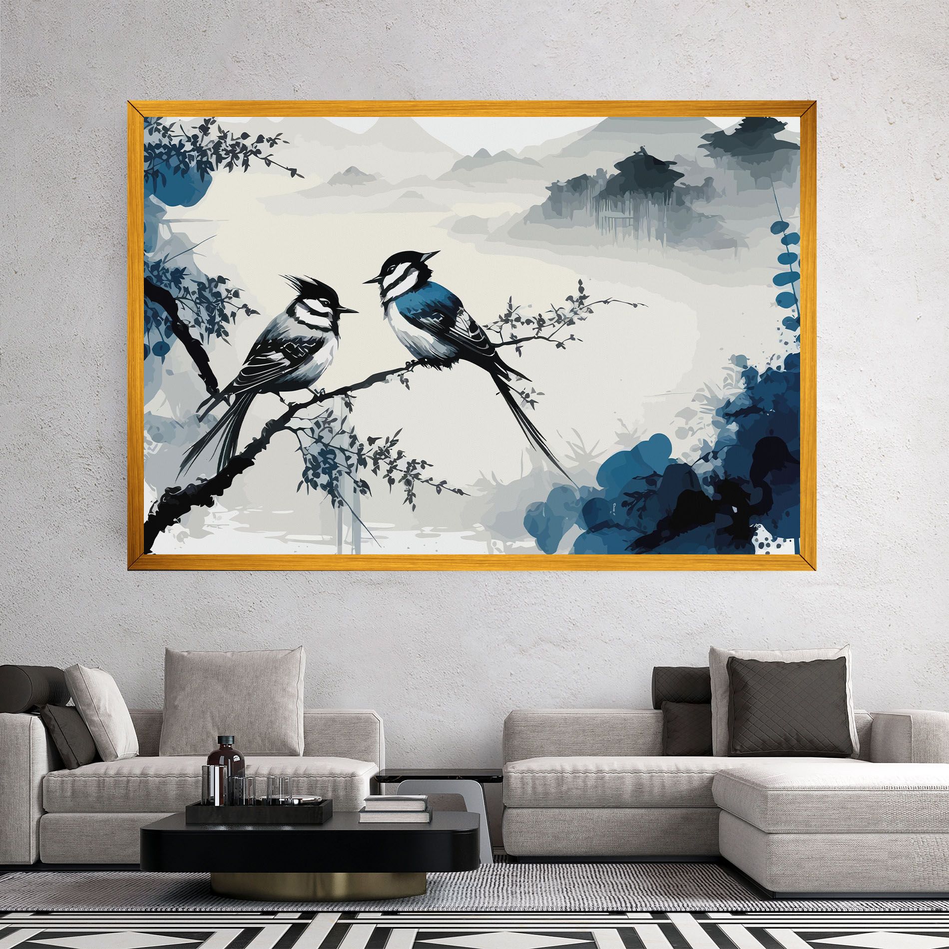 Asiatic Blue Bird mockup 2