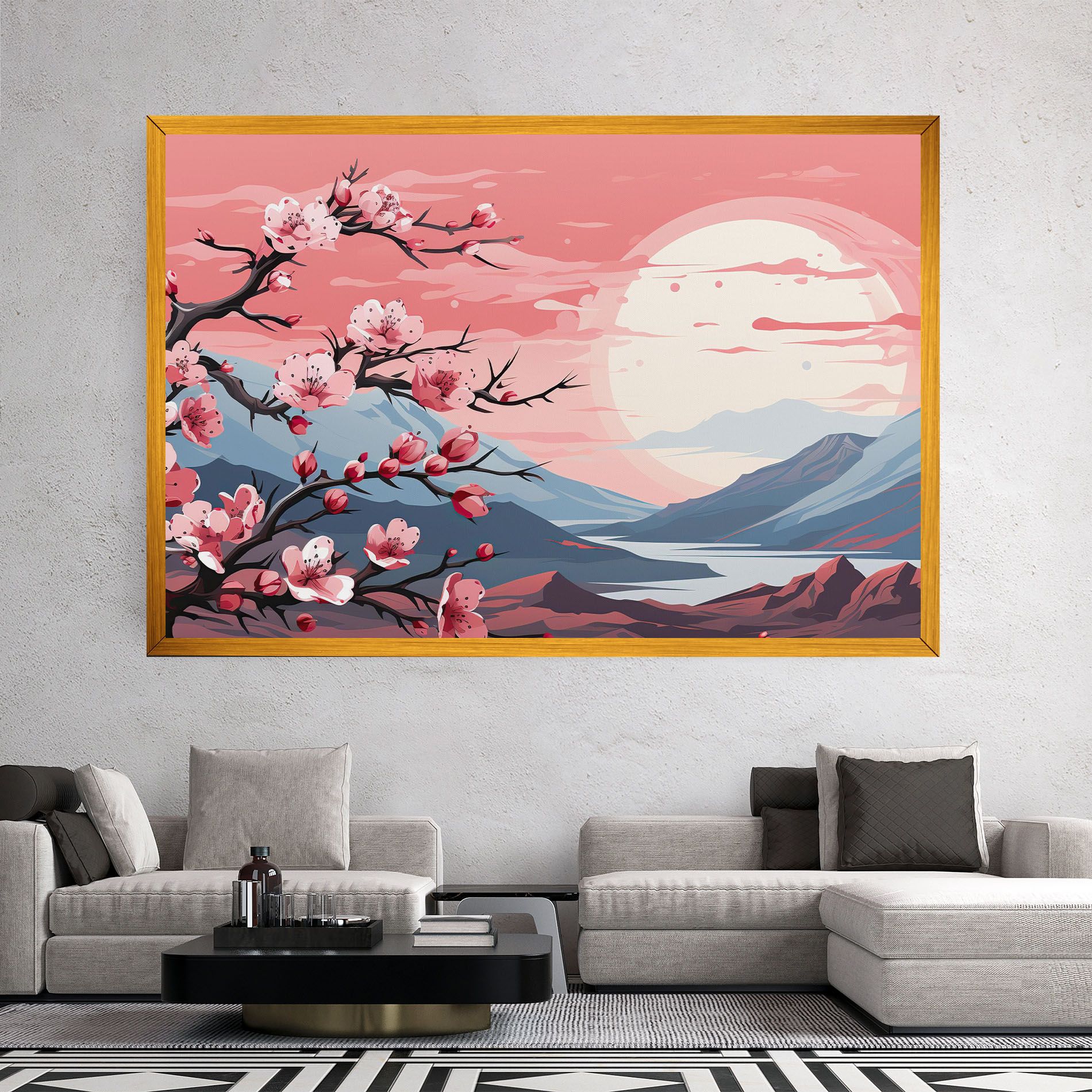 Chinese Cherry Blossoms mockup 2