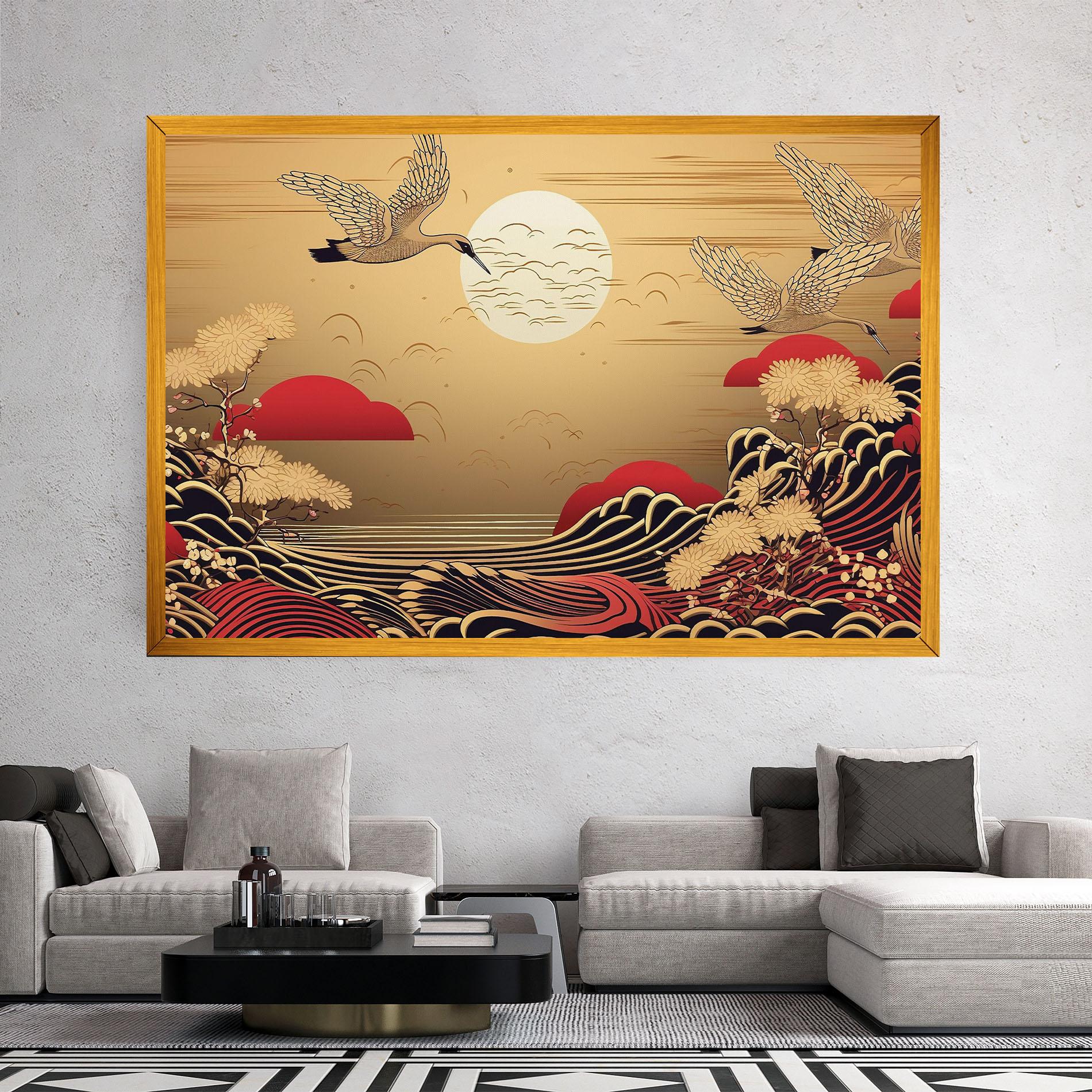 Leinwandbild Chinese Wind Art mockup 2