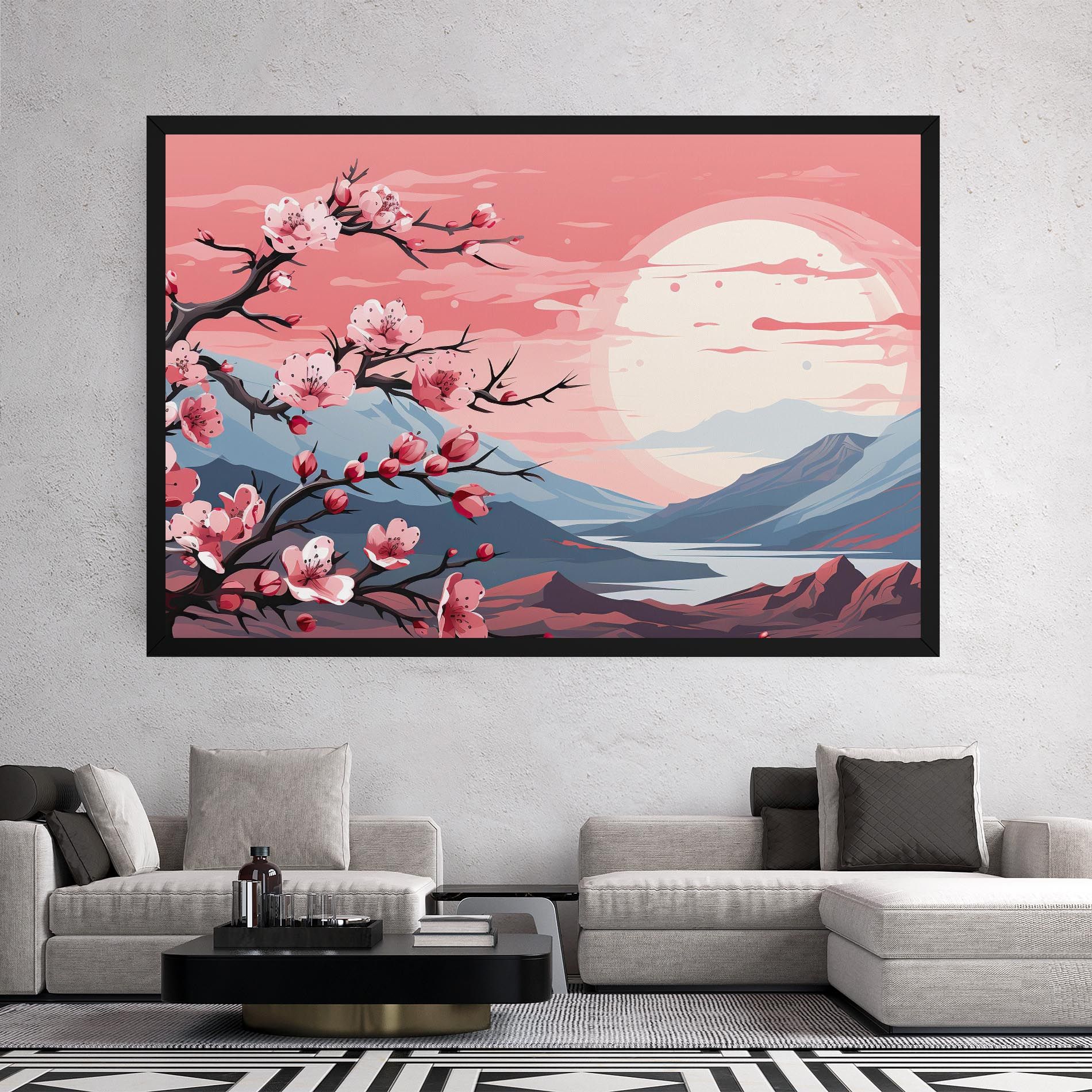 Chinese Cherry Blossoms mockup 2