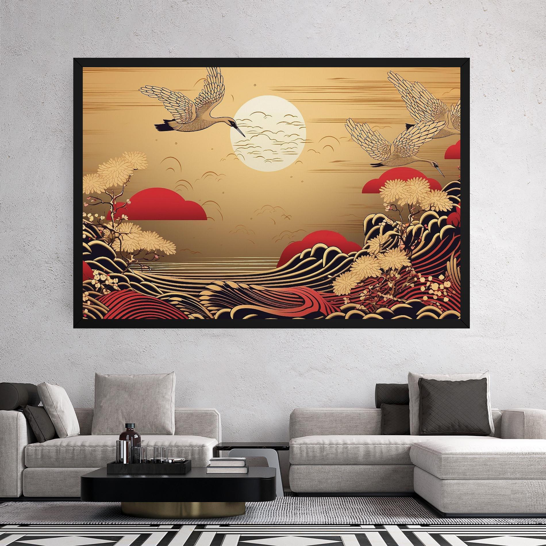 Leinwandbild Chinese Wind Art mockup 2