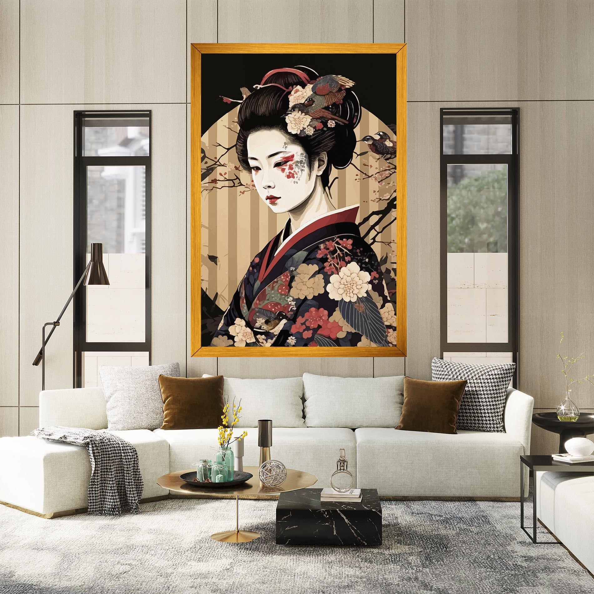 Leinwandbild Asiatic Lady mockup 2