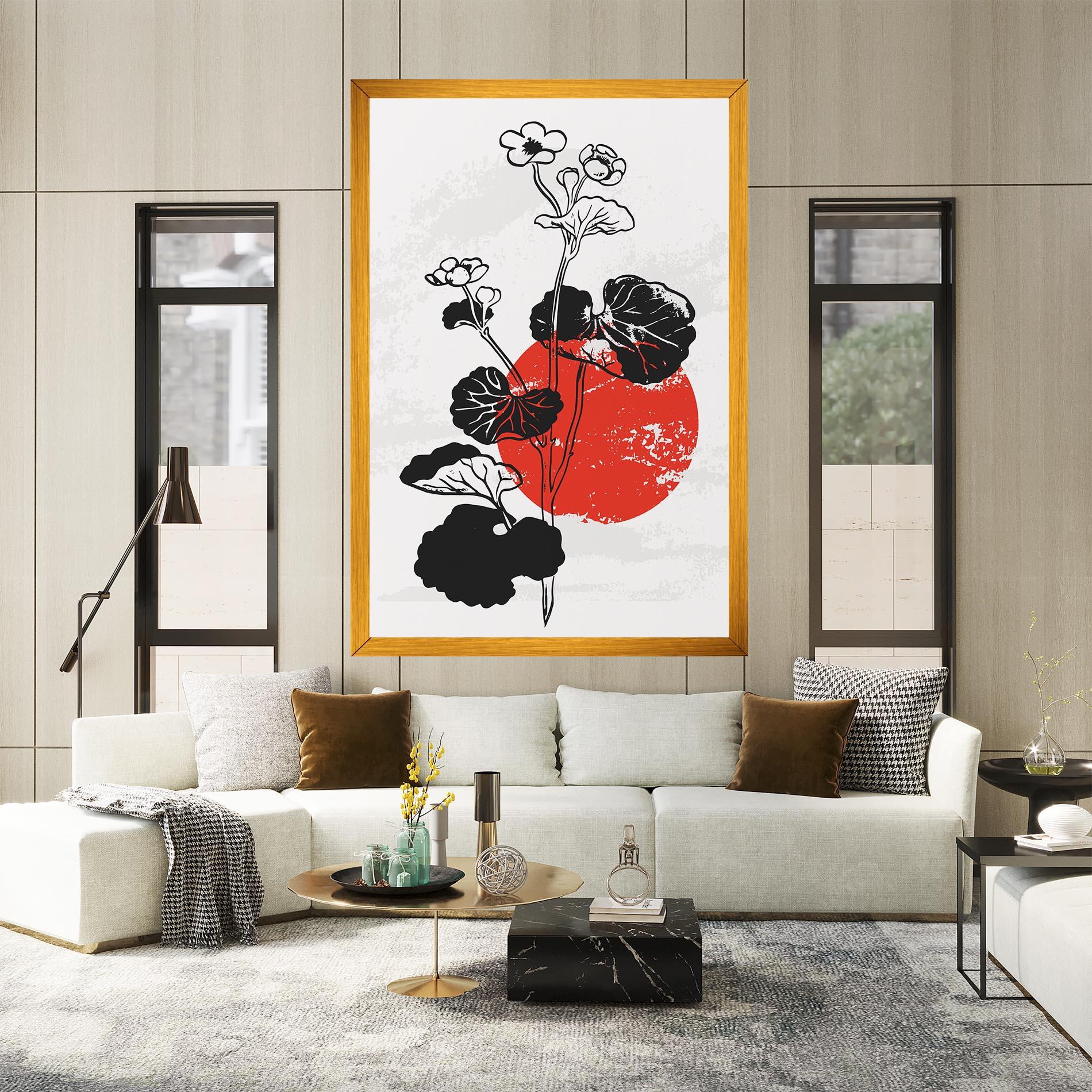 Leinwandbild Japan Plant Art mockup 2