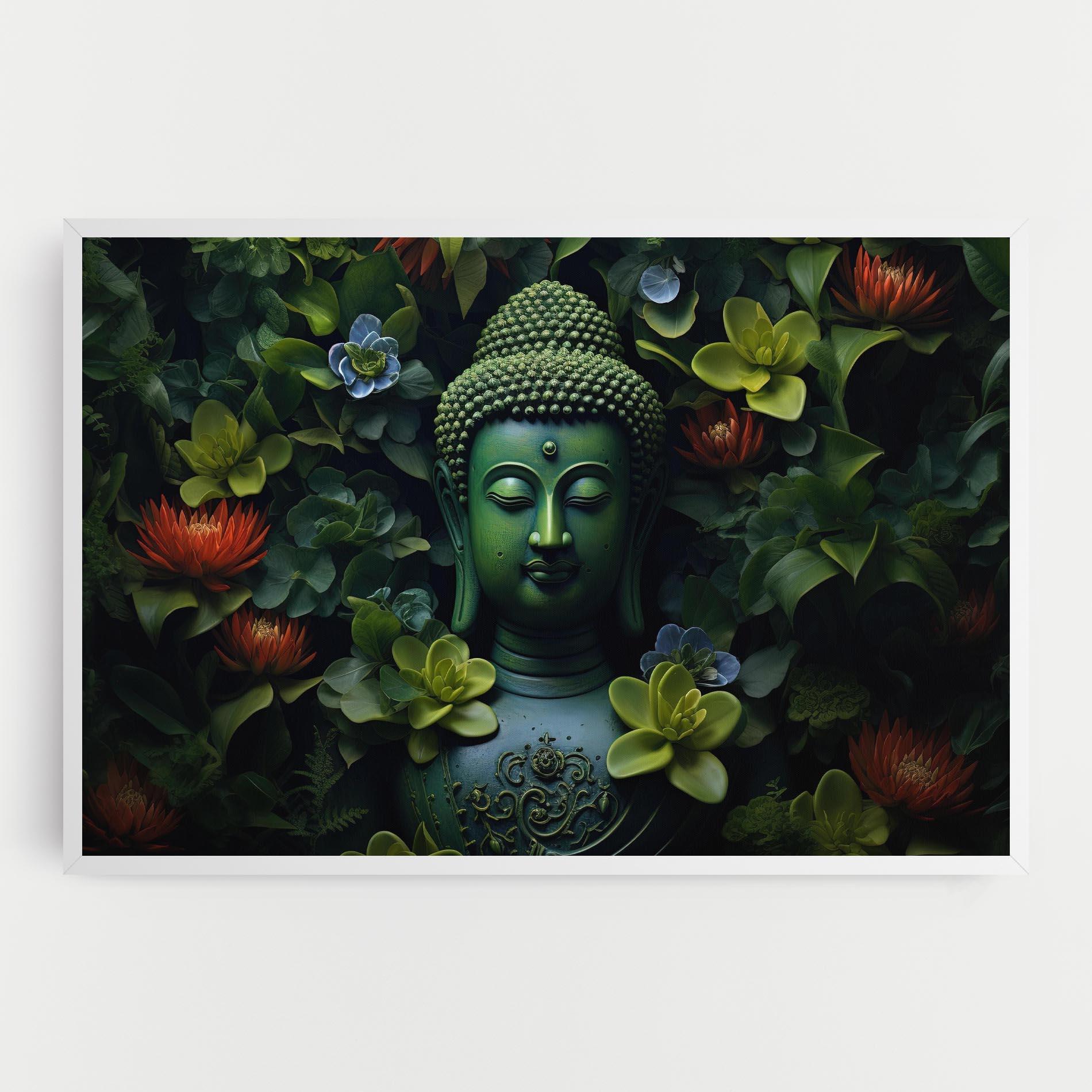 Leinwandbild Blue Light Buddha mockup 0