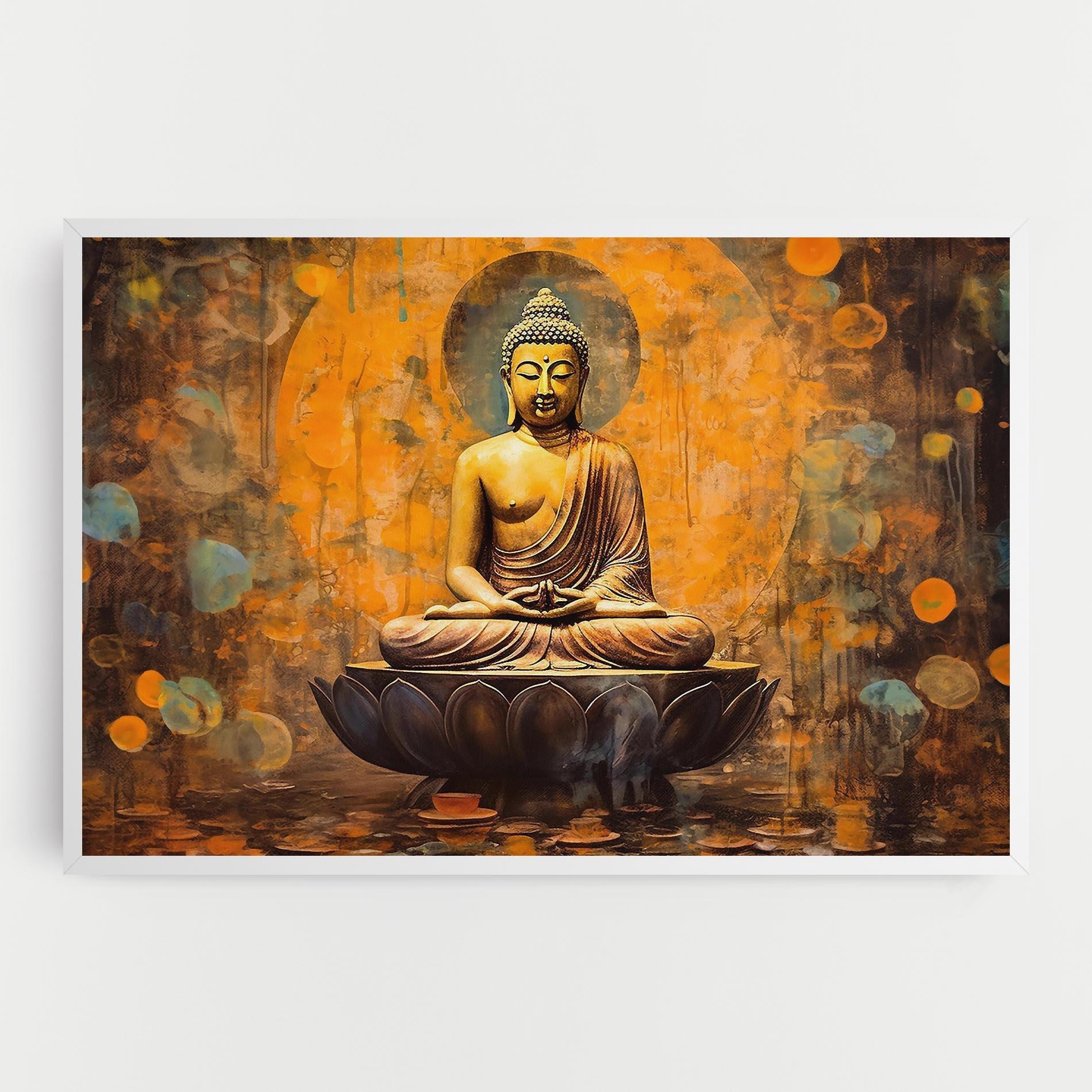 Leinwandbild Buddha Floating Art mockup 0