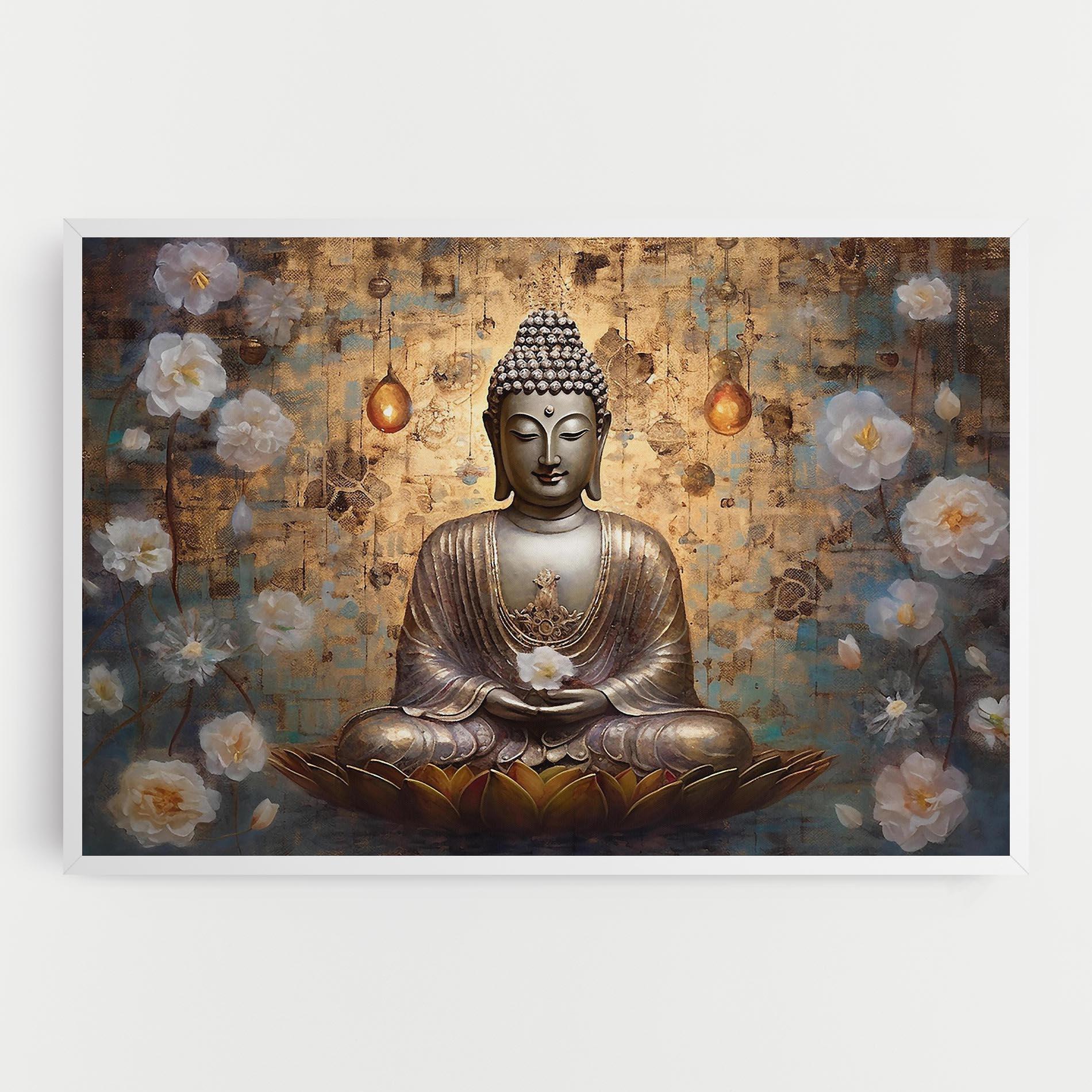 Leinwandbild Buddha Meditation Art mockup 0