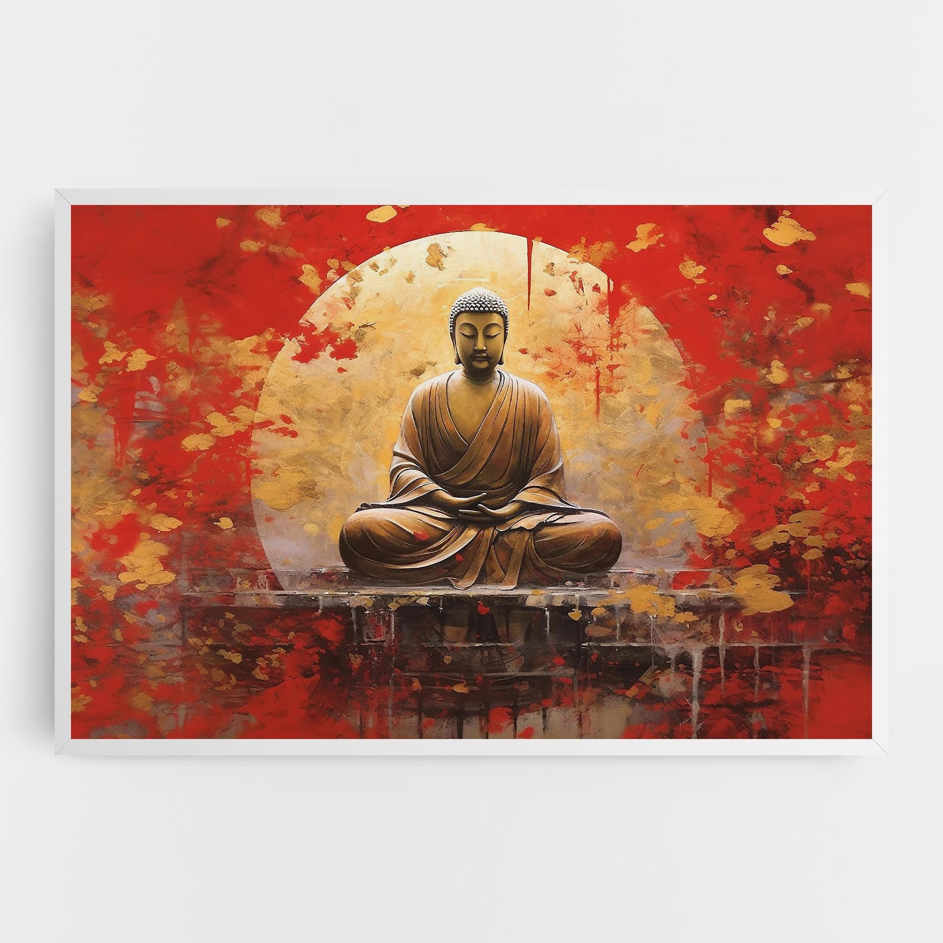 Gold Circle Buddha mockup 0