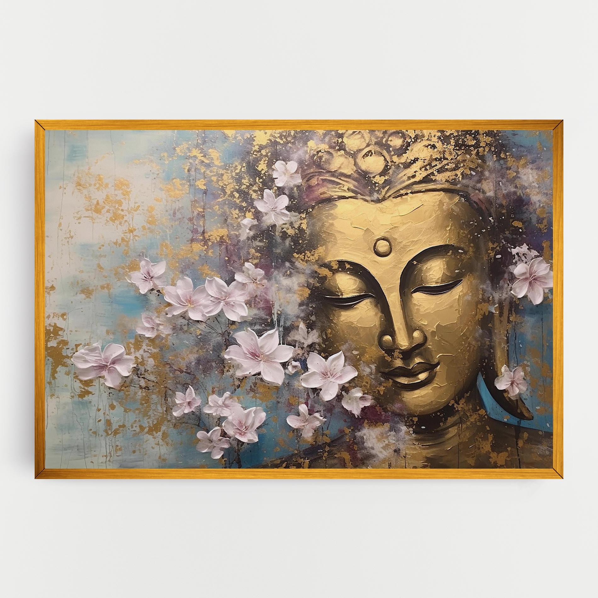 Leinwandbild Abstract Buddha Plants mockup 0