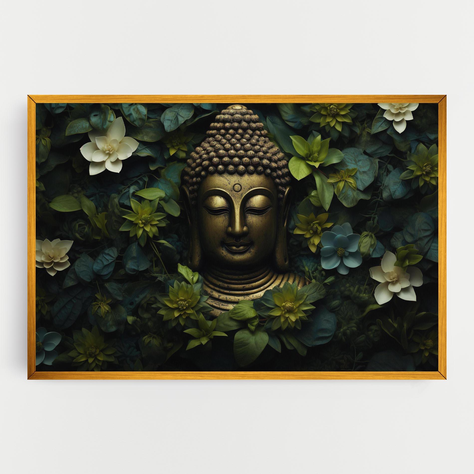 Leinwandbild Lotus Flower Buddha mockup 0