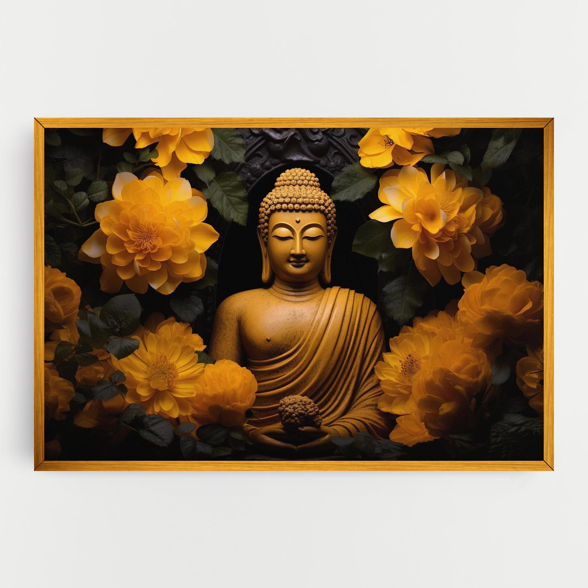Vecteezy_buddha Statue Surrounded By Yellow Flowers Ai Generated_27745002_860 mockup 0