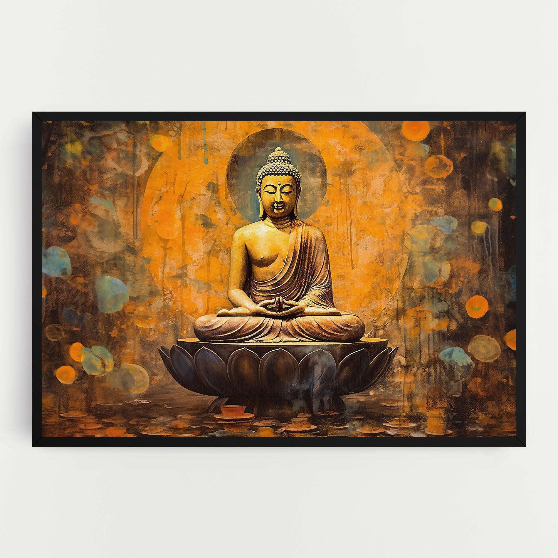 Leinwandbild Buddha Floating Art mockup 0