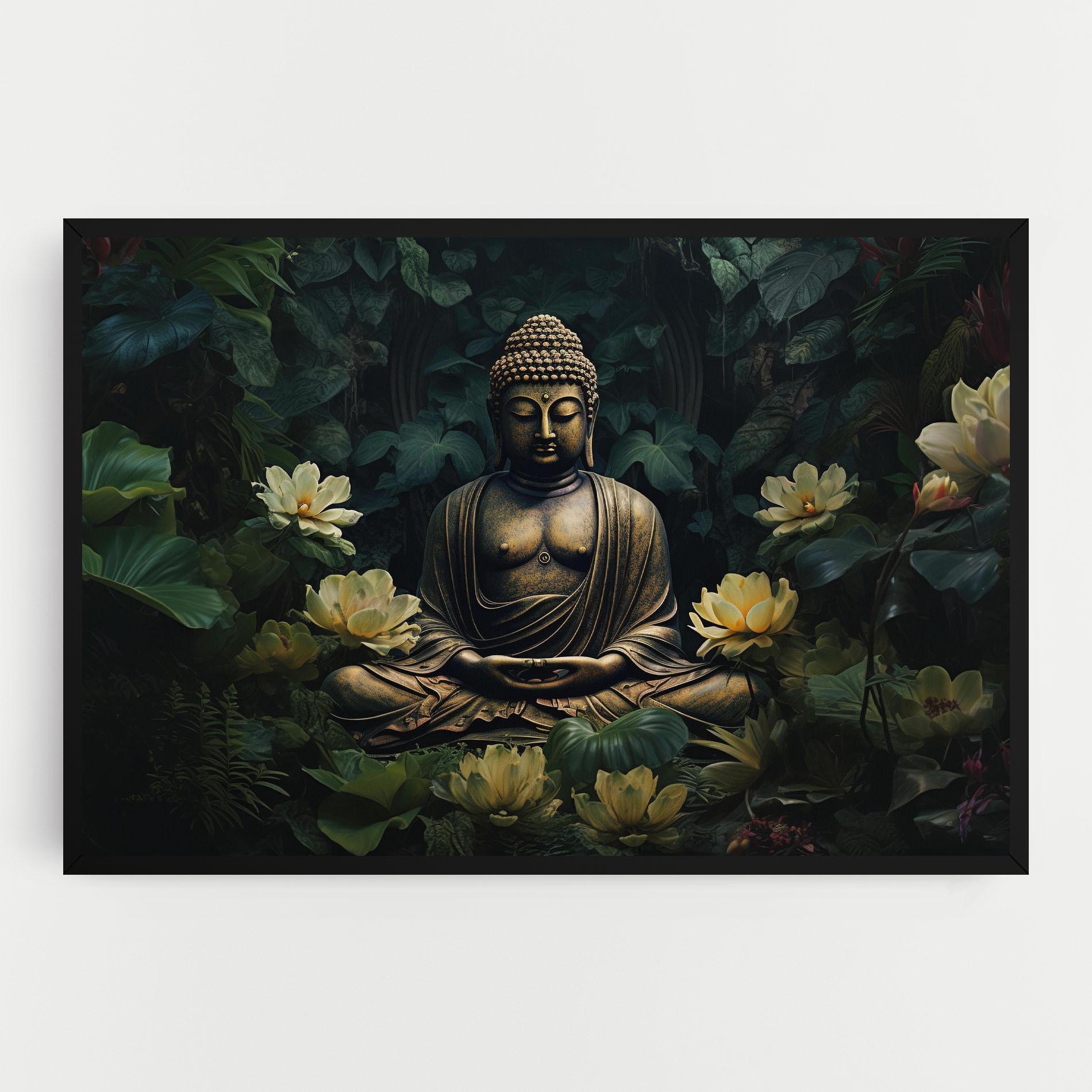 Leinwandbild Calm Buddha Art mockup 0