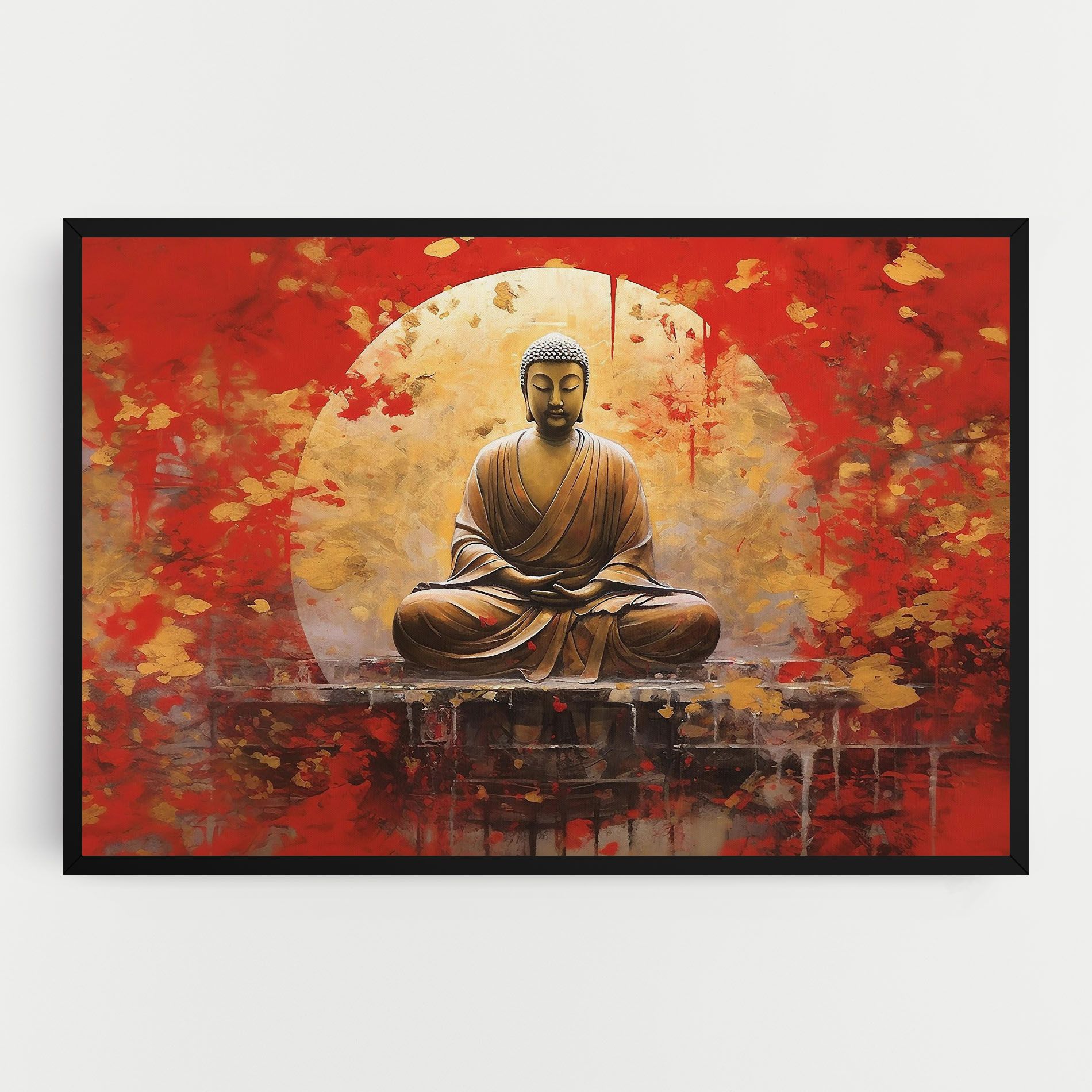 Gold Circle Buddha mockup 0