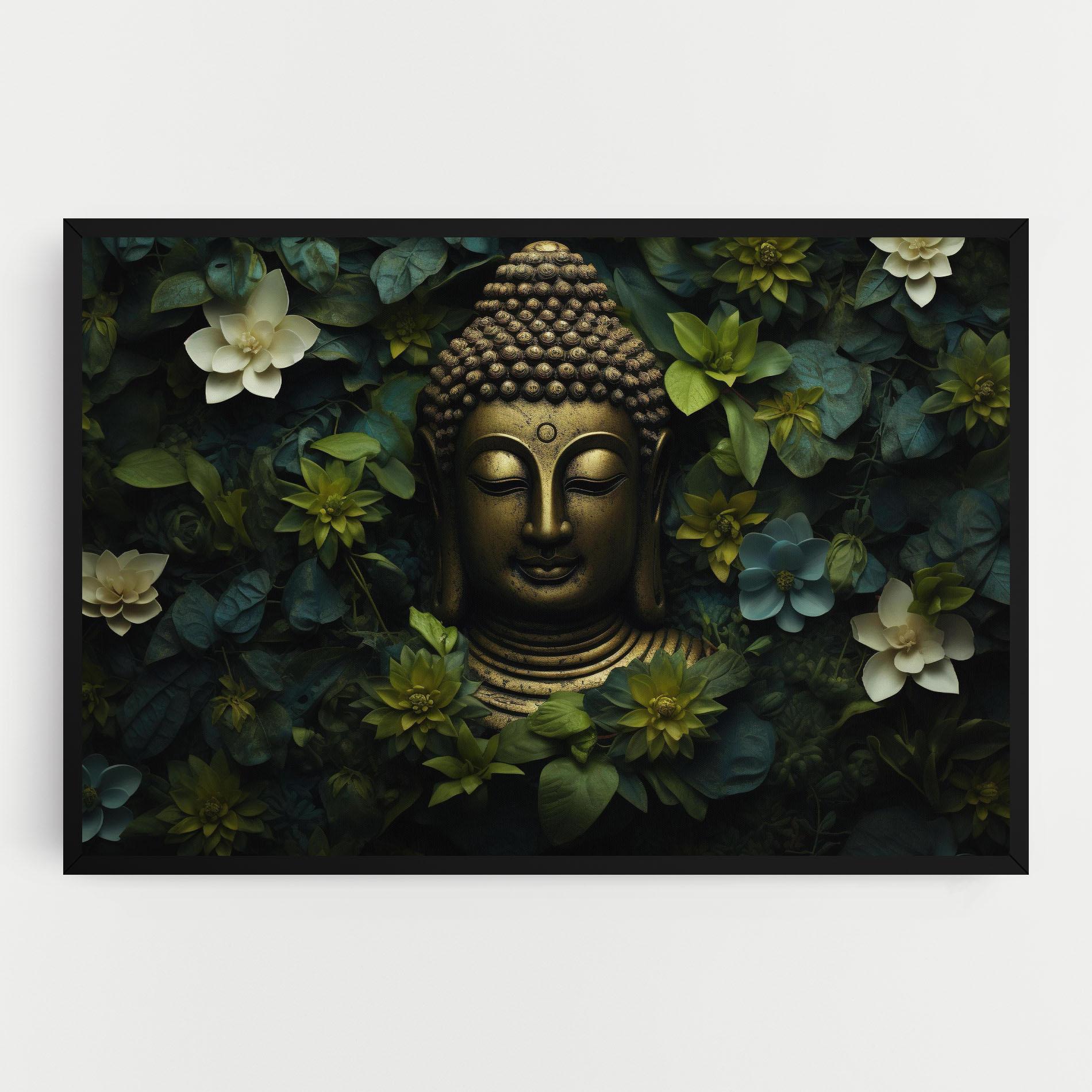 Leinwandbild Lotus Flower Buddha mockup 0
