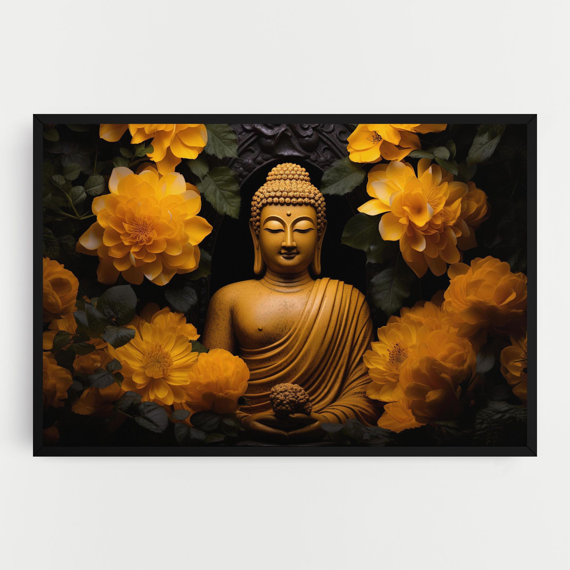 Vecteezy_buddha Statue Surrounded By Yellow Flowers Ai Generated_27745002_860 mockup 0