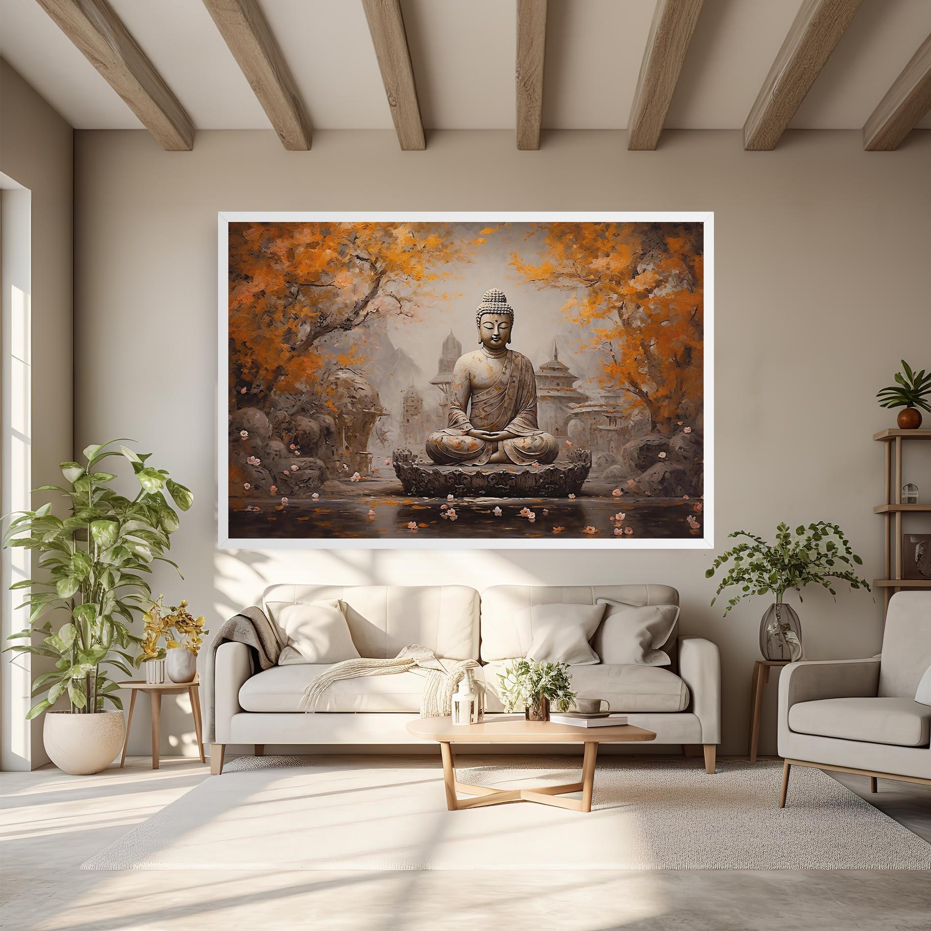 Leinwandbild Beautiful Buddha Art mockup 6
