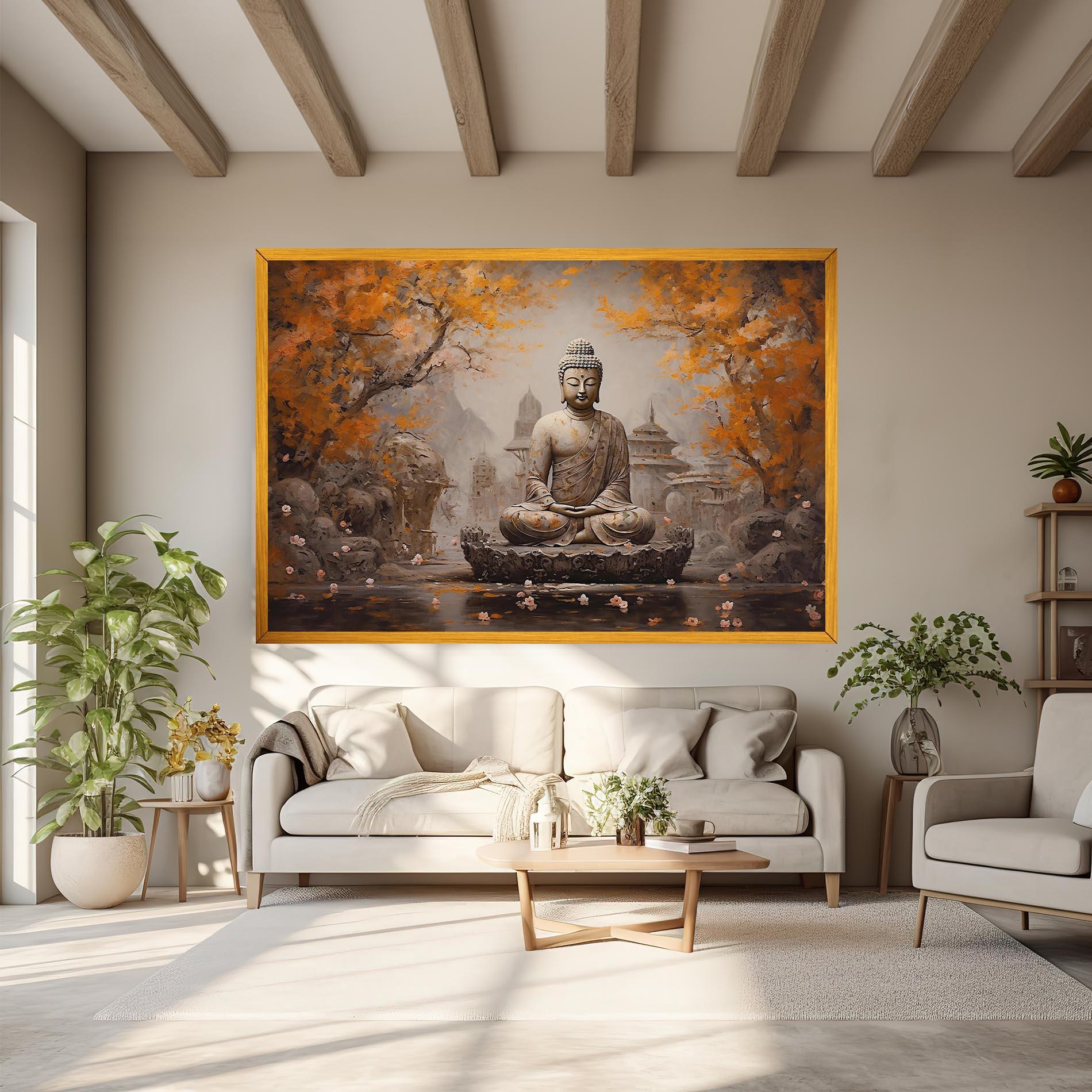 Leinwandbild Beautiful Buddha Art mockup 6