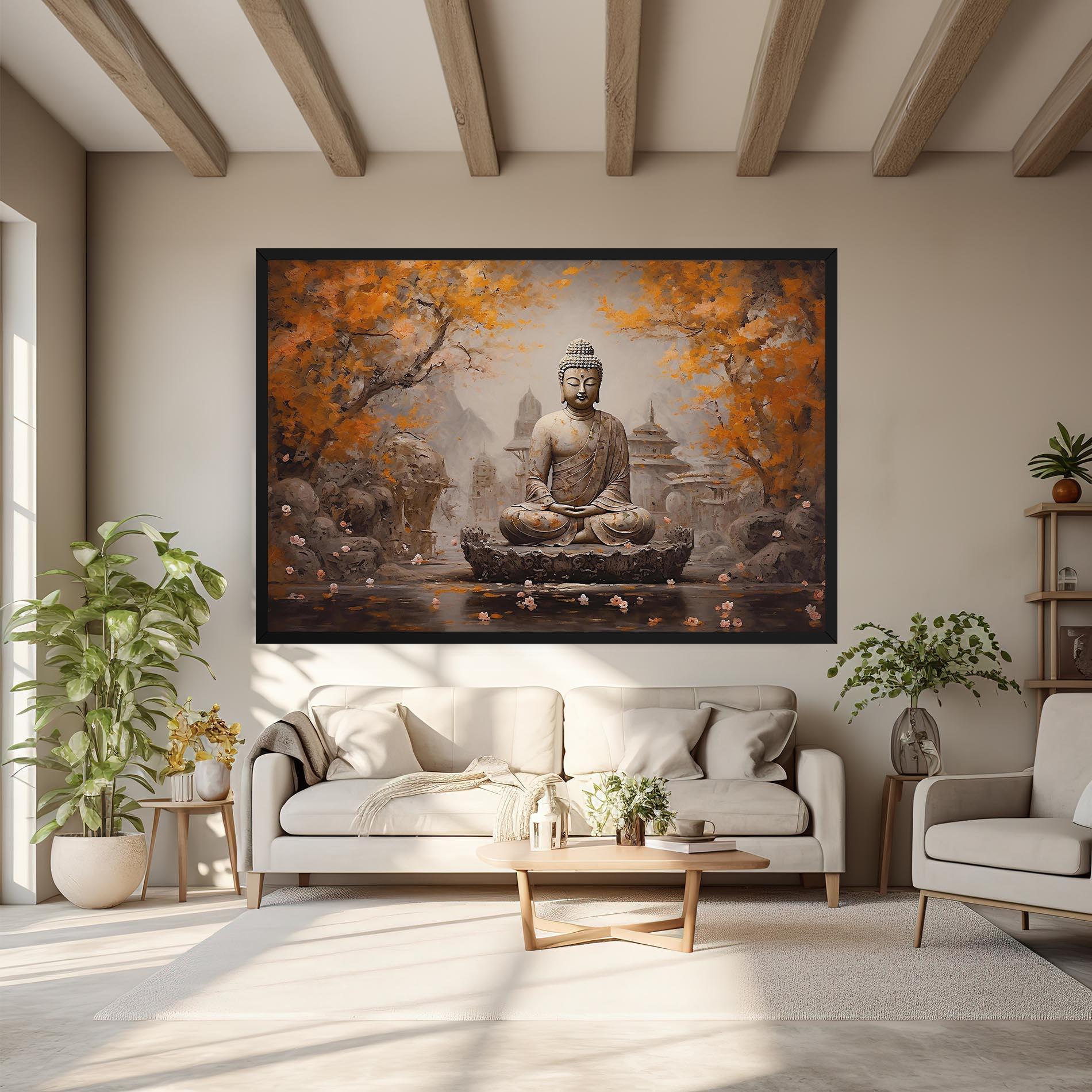 Leinwandbild Beautiful Buddha Art mockup 6