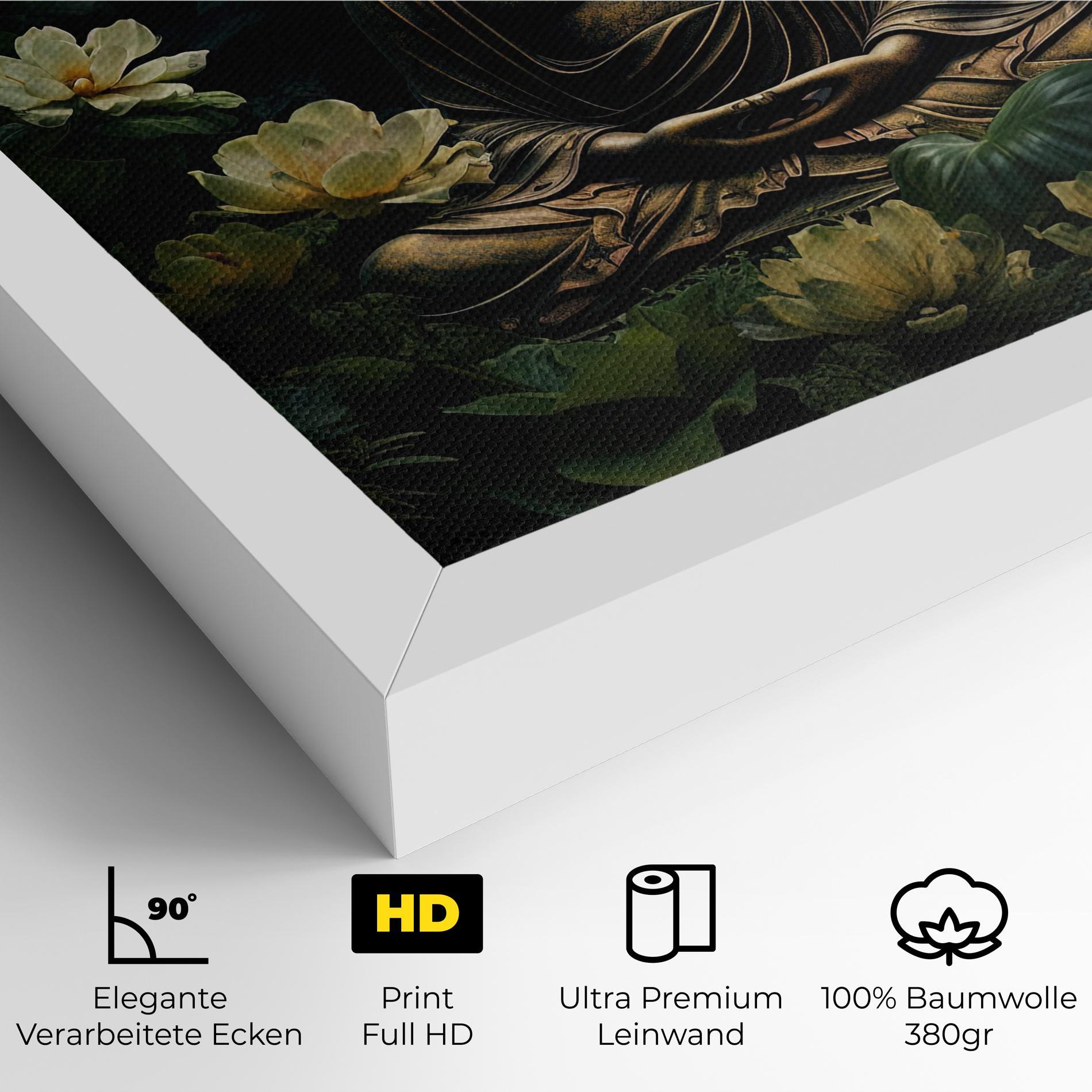 Leinwandbild Calm Buddha Art mockup 4