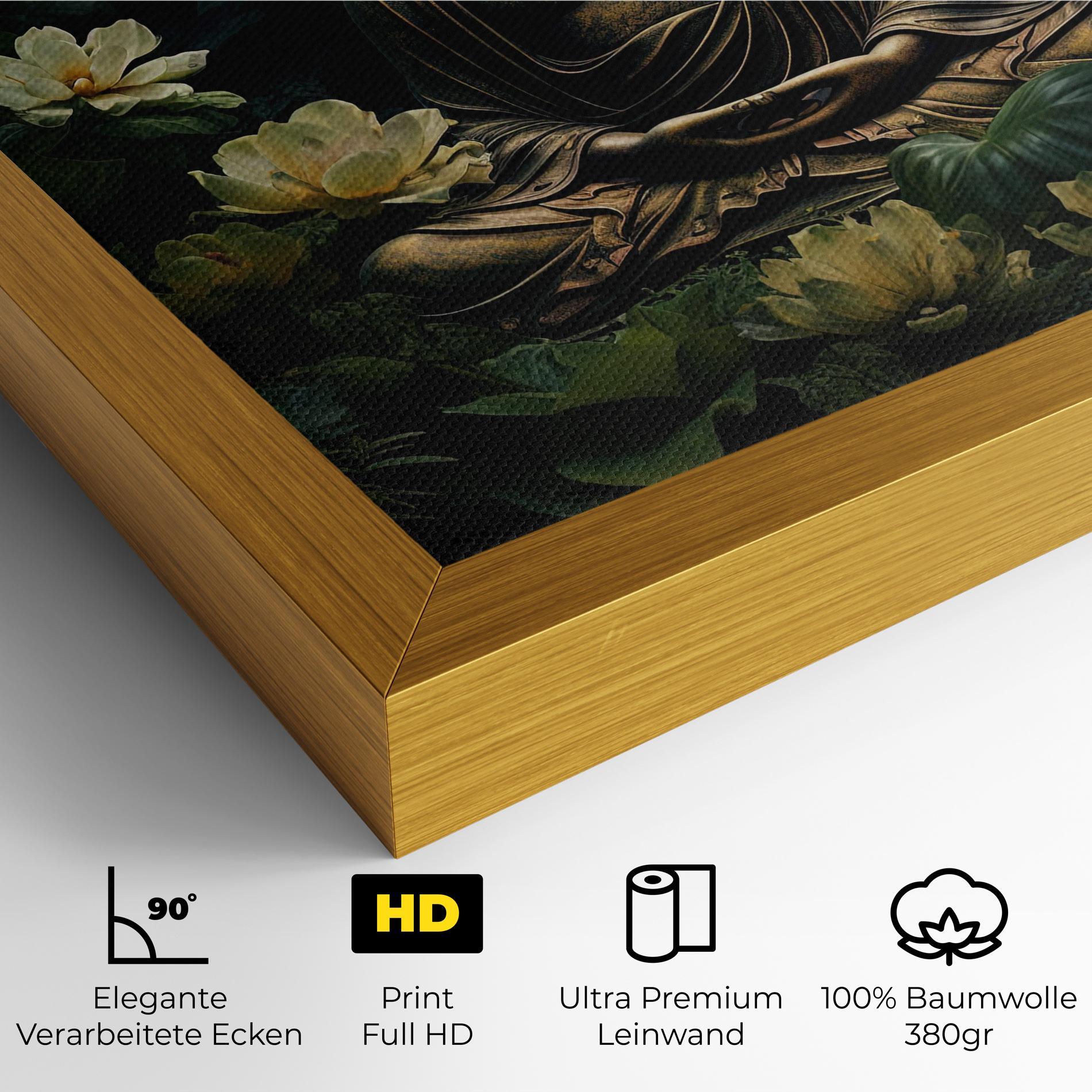 Leinwandbild Calm Buddha Art mockup 4