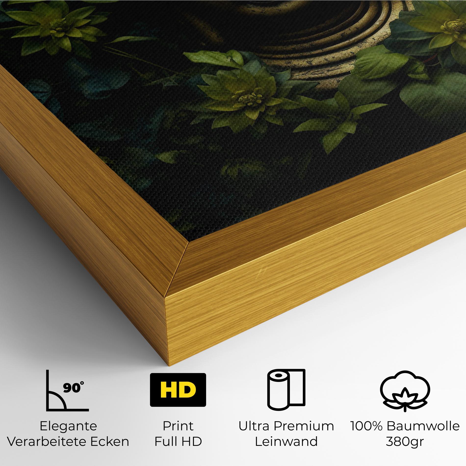 Leinwandbild Lotus Flower Buddha mockup 4