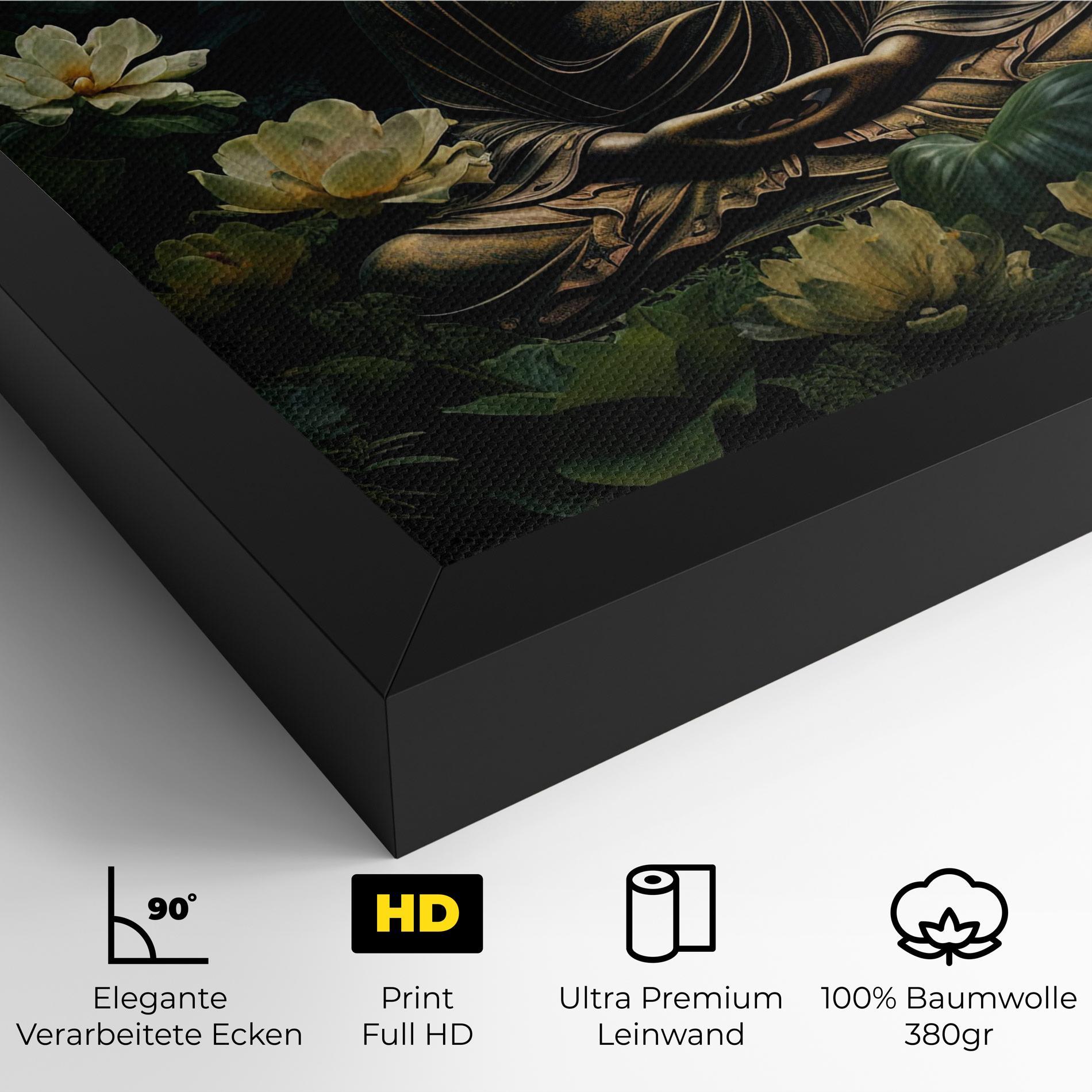Leinwandbild Calm Buddha Art mockup 4