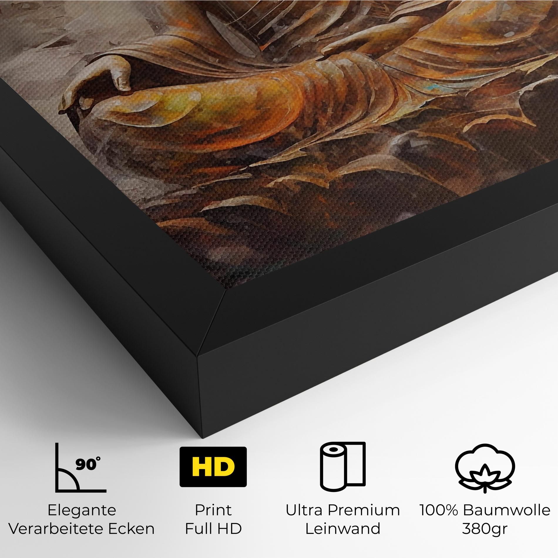 Cream Orange Buddha mockup 4