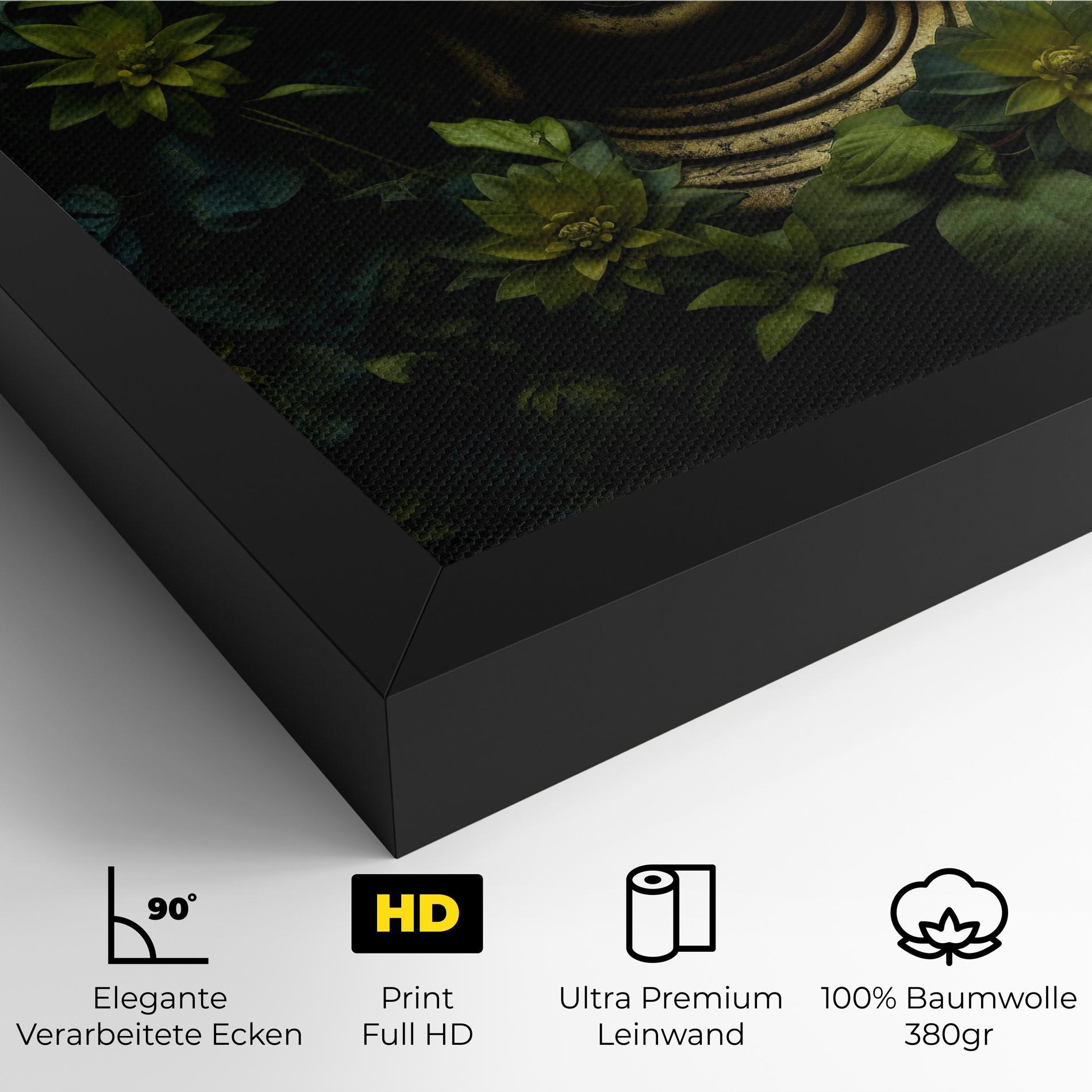 Leinwandbild Lotus Flower Buddha mockup 4