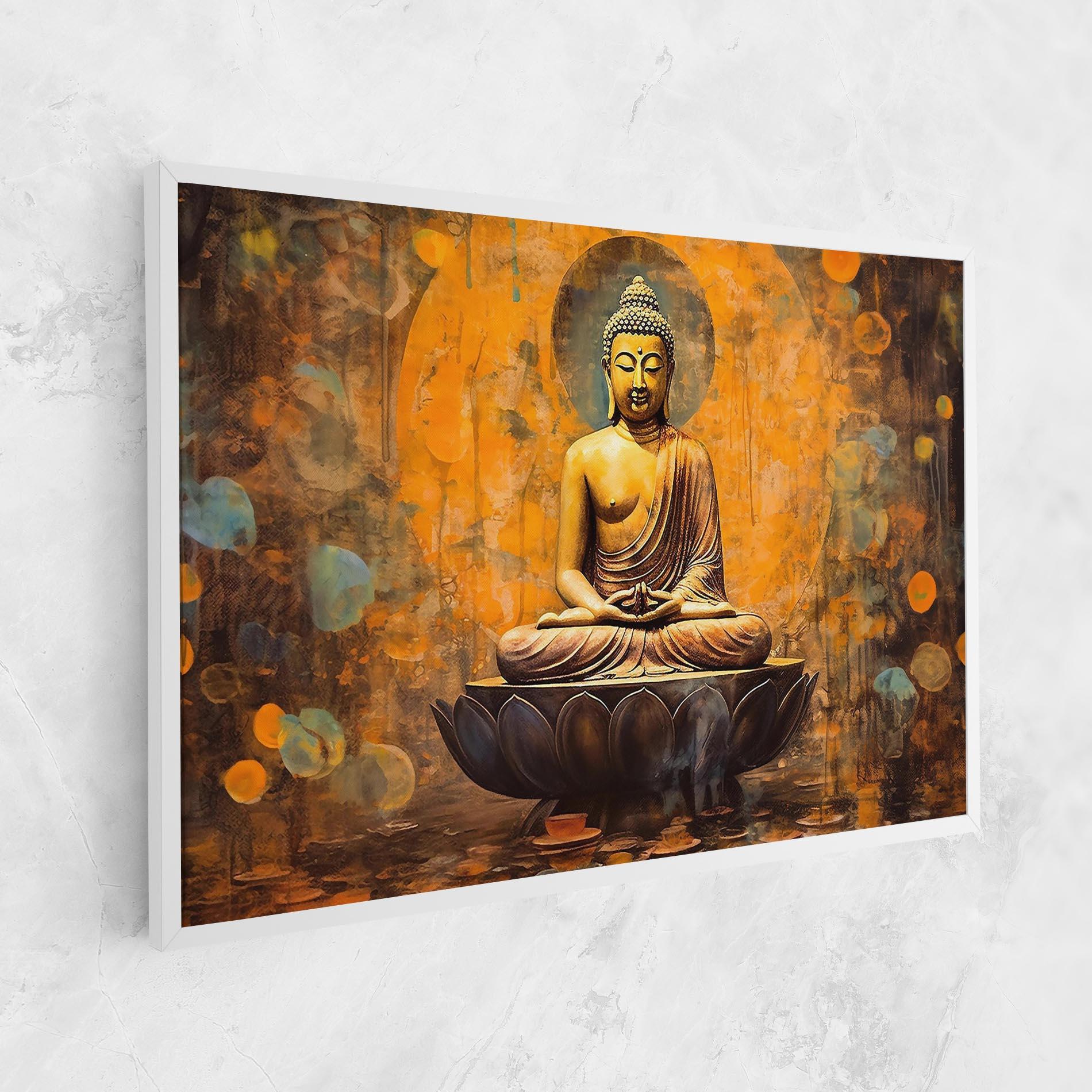 Leinwandbild Buddha Floating Art mockup 1