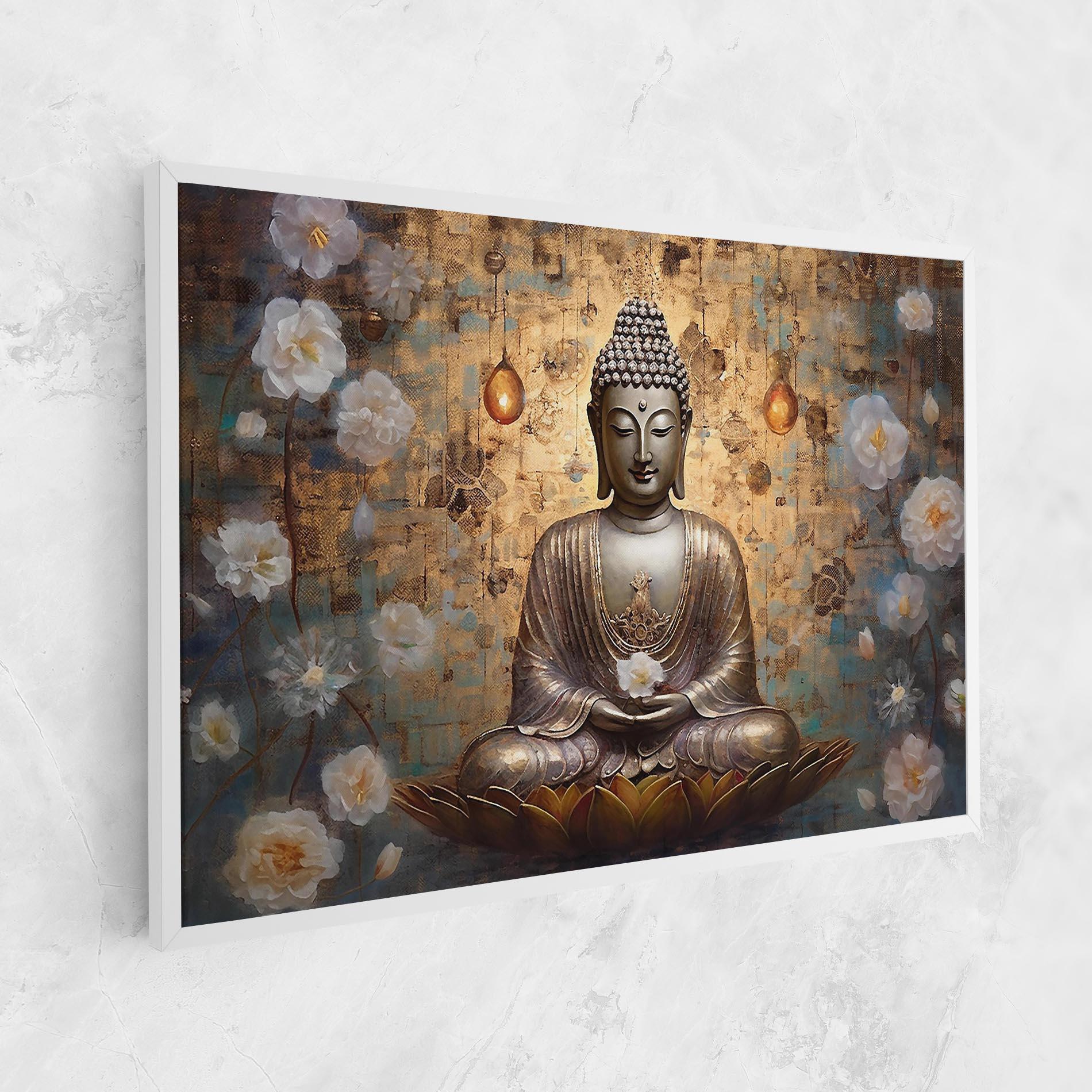 Leinwandbild Buddha Meditation Art mockup 1
