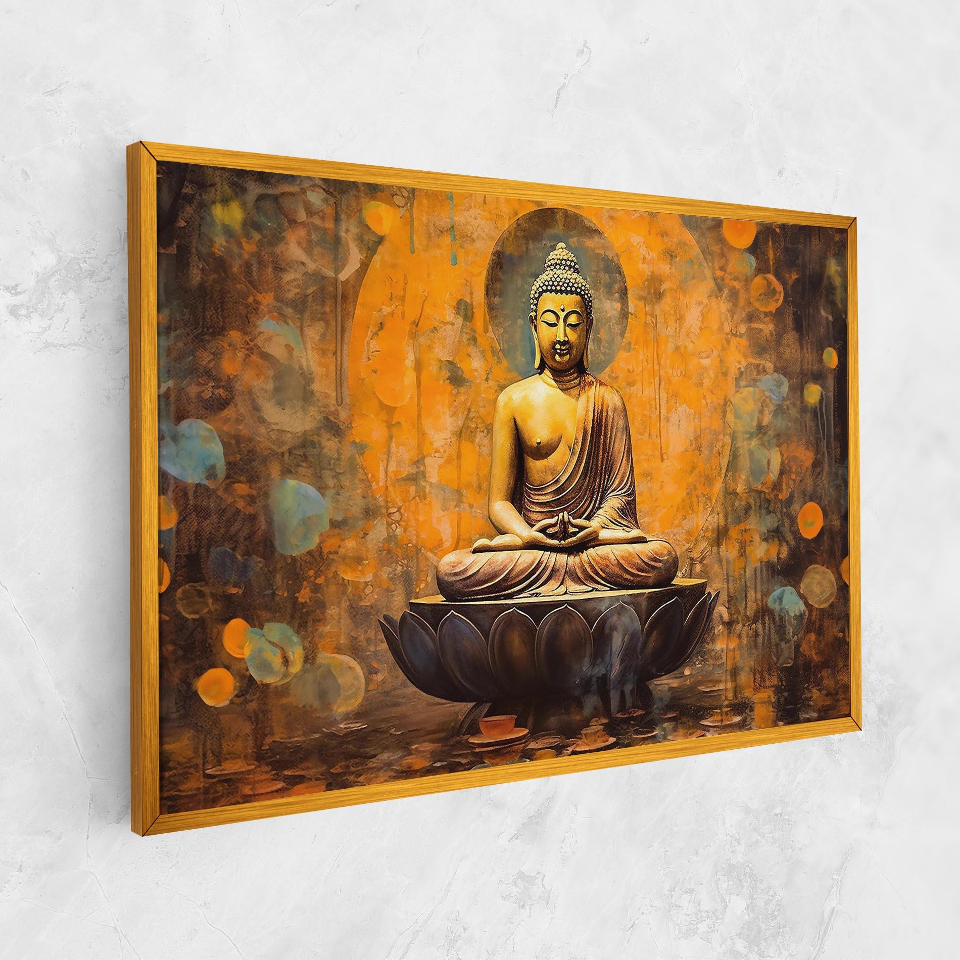 Leinwandbild Buddha Floating Art mockup 1