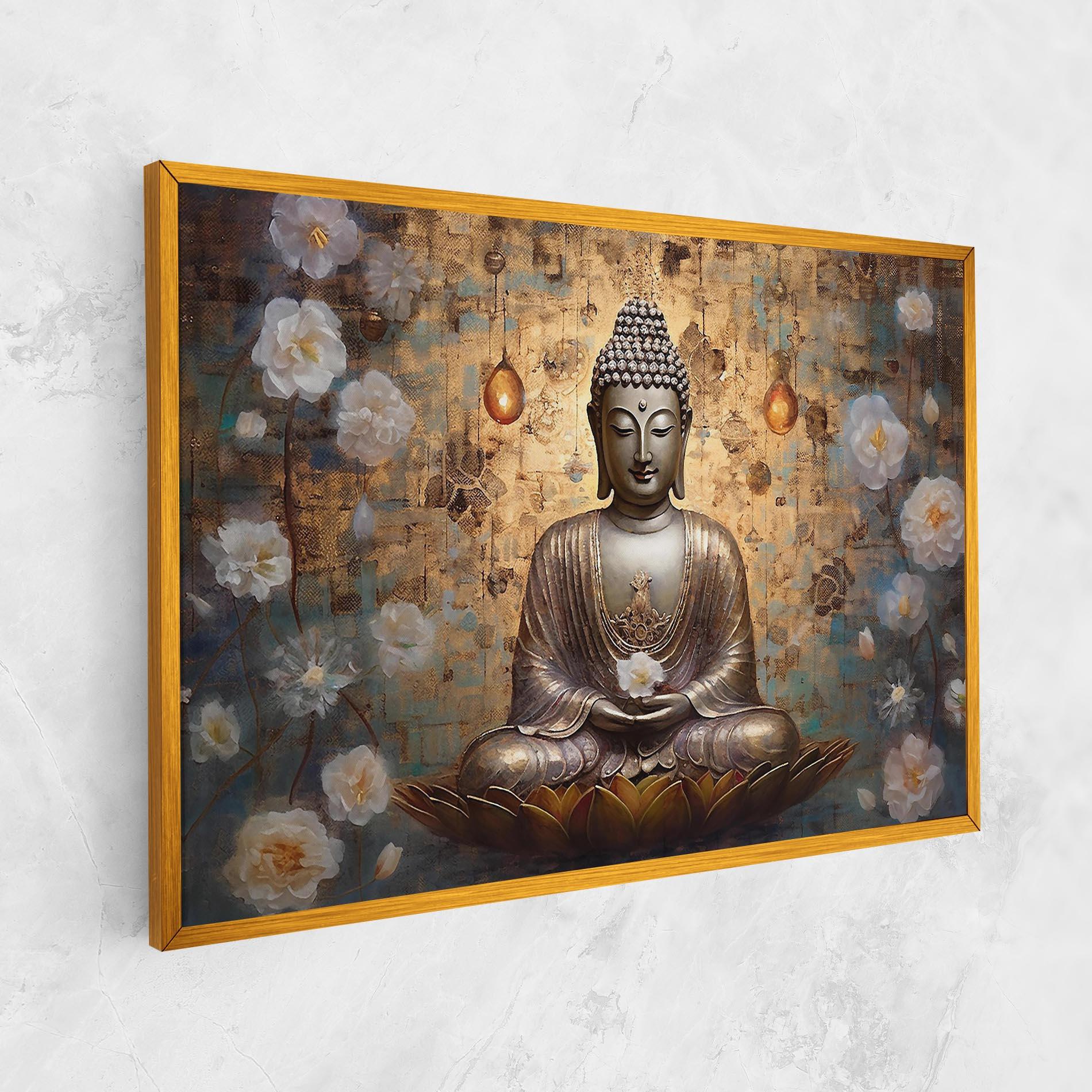 Leinwandbild Buddha Meditation Art mockup 1