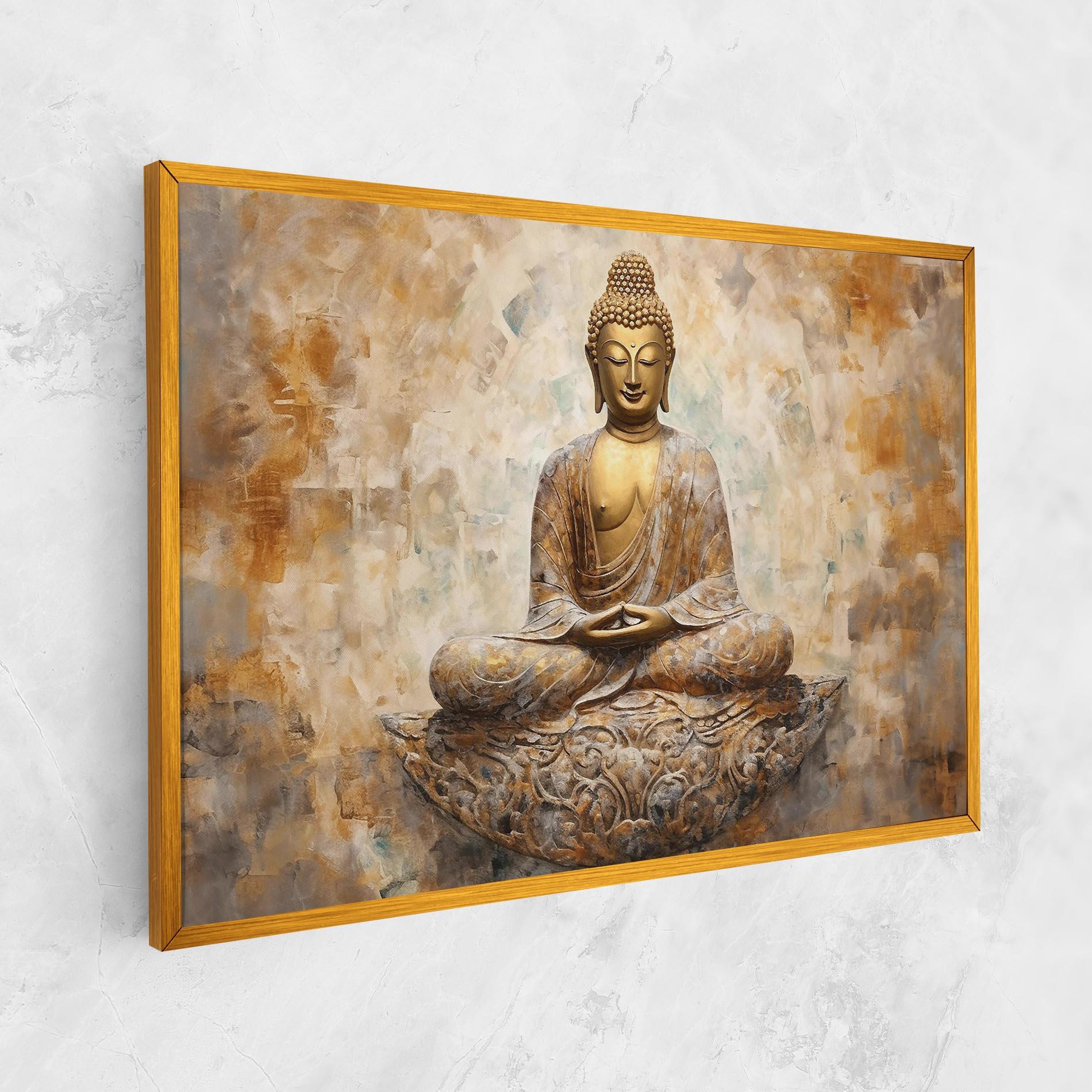 Leinwandbild Cream Buddha Art mockup 1
