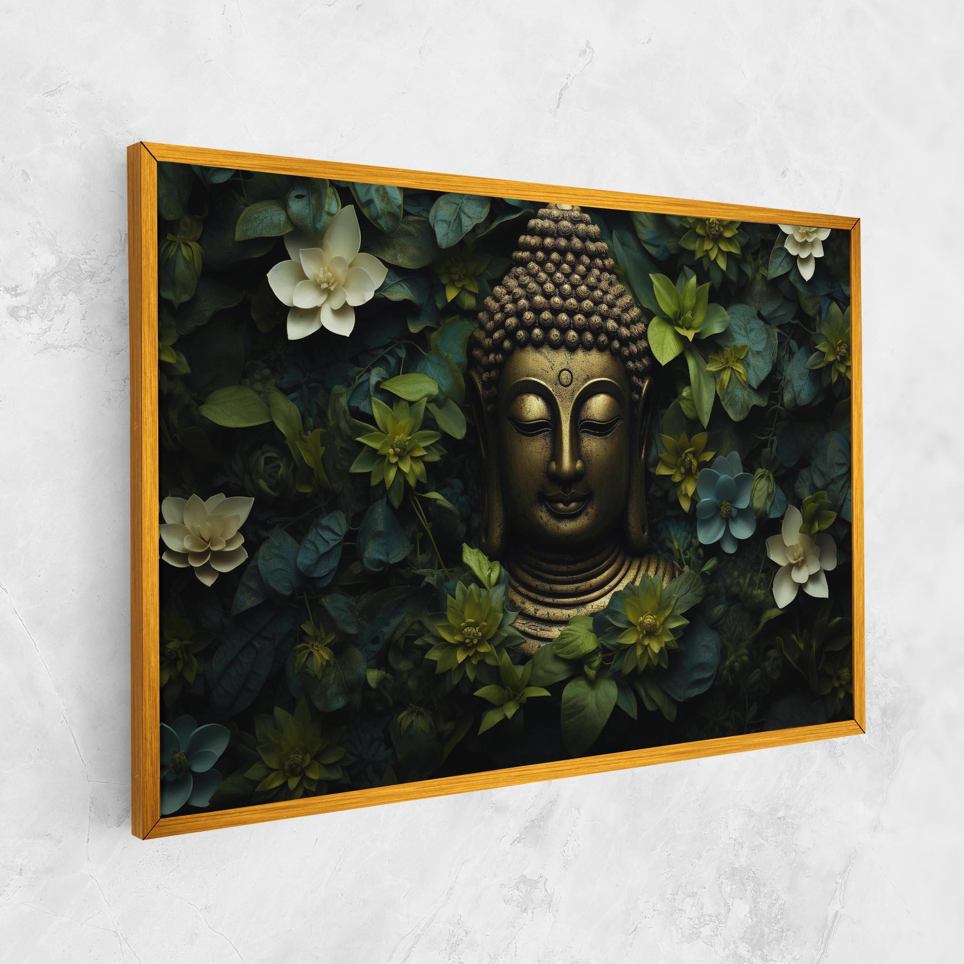 Leinwandbild Lotus Flower Buddha mockup 1